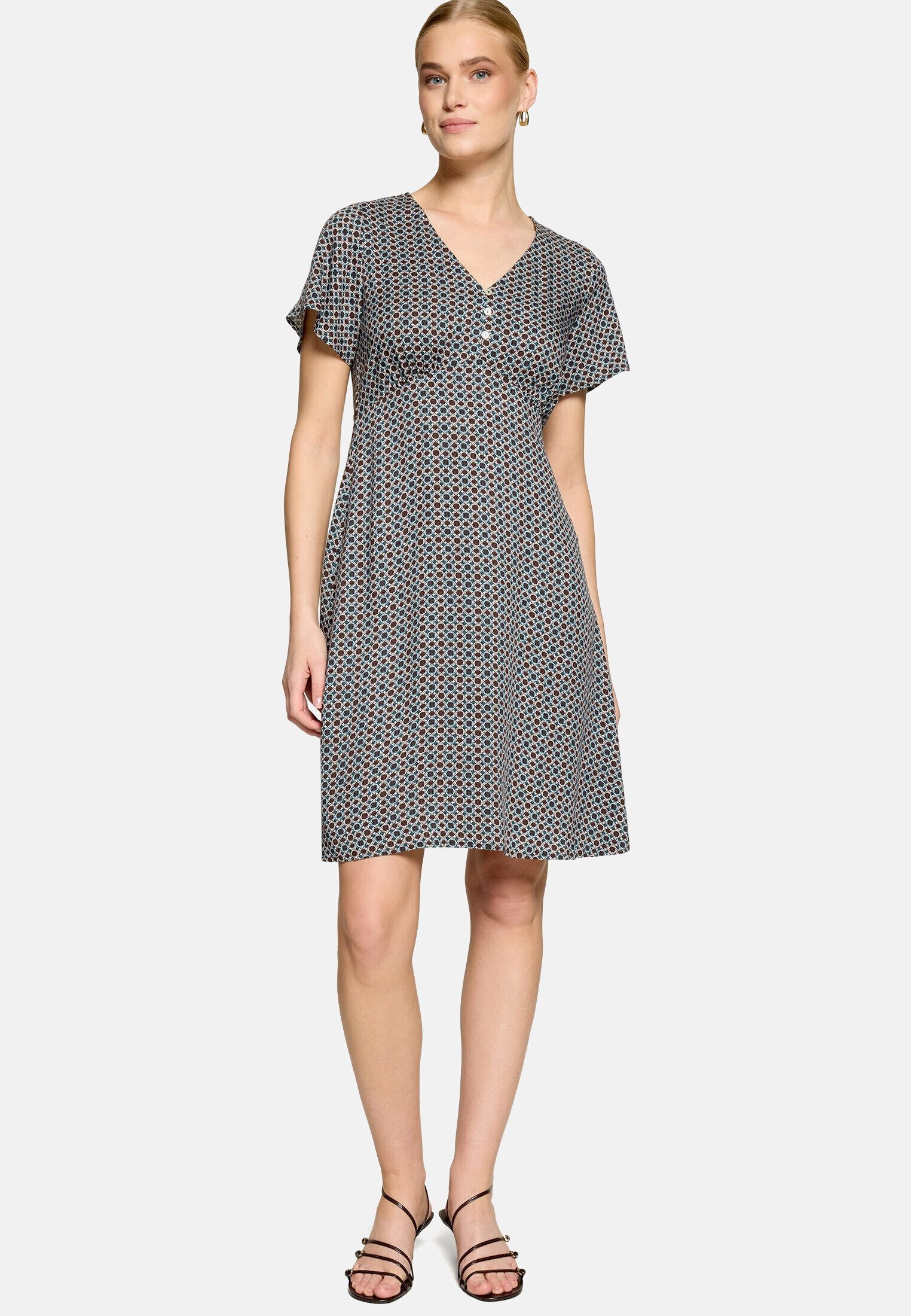 Zero Minikleid Damen mit Print Material