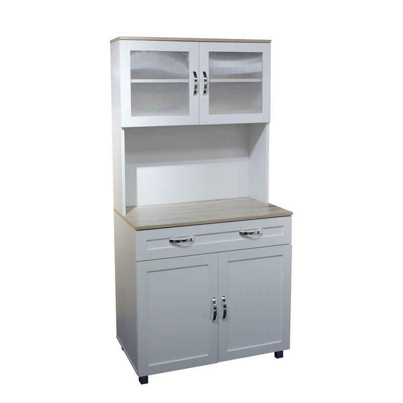 HTI-Line Hochschrank Küchenbuffet Blanca (Stück, 1-St., 1x Schrank Blanca, ohne Dekoration) Küchenschrank Hochschrank