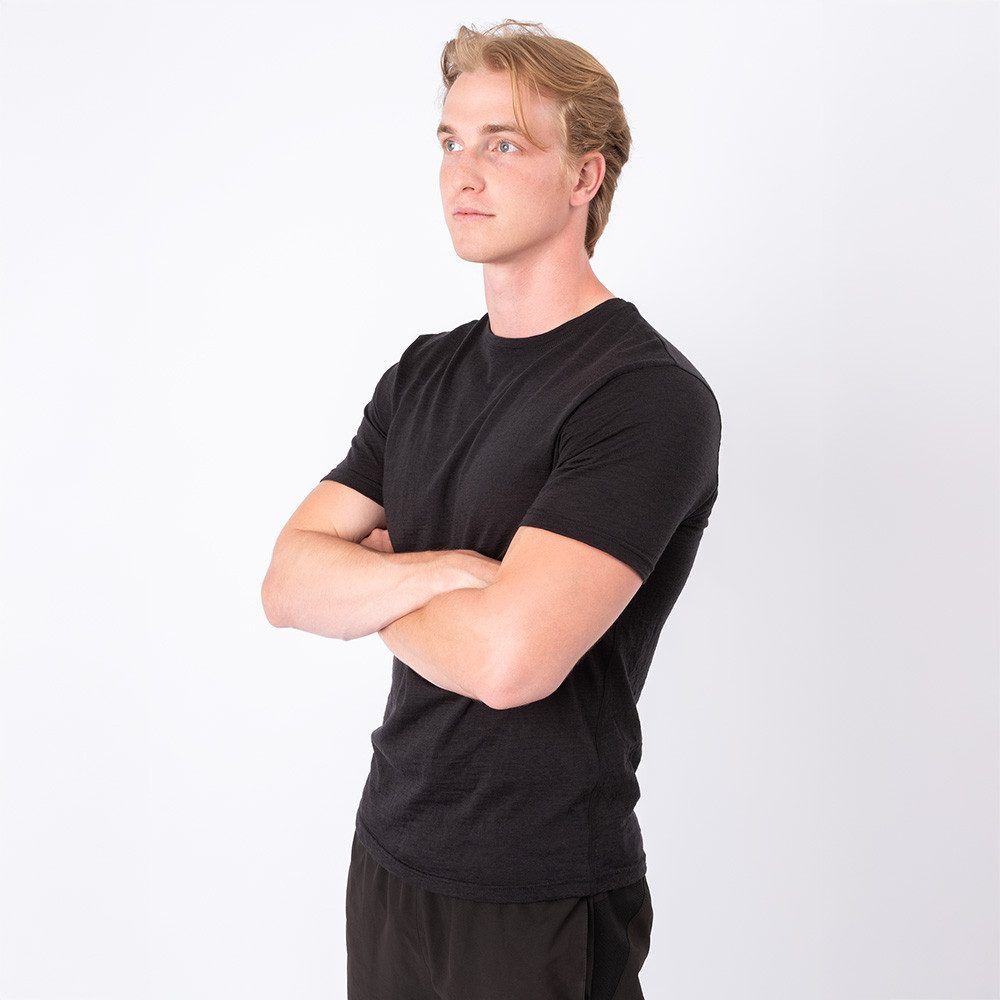 OCCULTO Funktionsshirt Herren 100% Merino Shirt (Modell: Montreal) (1-tlg)