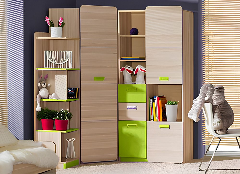 Xlmoebel Kleiderschrank Luxuriöser Holzschrank im modernen Stil für das Schlafzimmer (3-St) Hergestellt in Europa