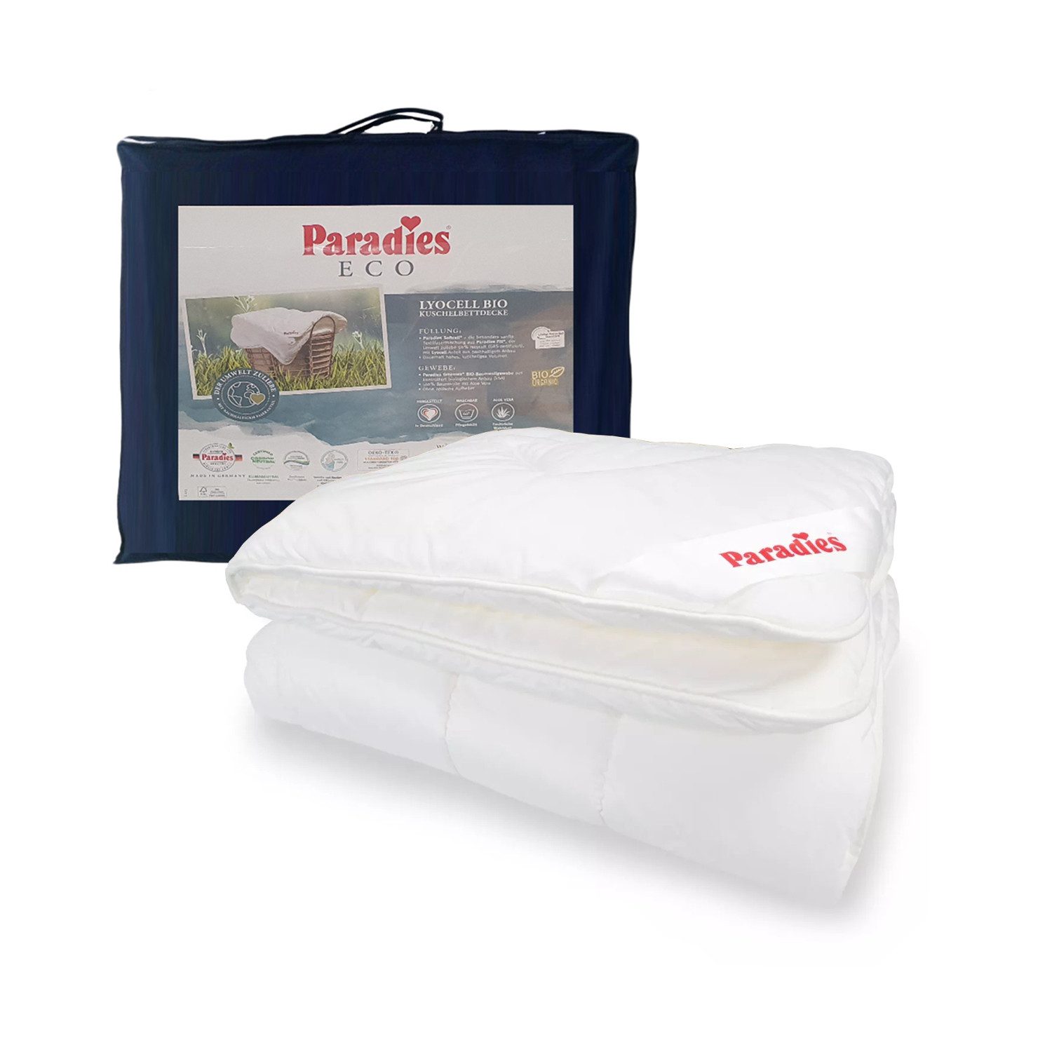 Paradies Kunstfaserbettdecke Paradies Nima Bio Organic winterwarm Bettdecke günstig online kaufen