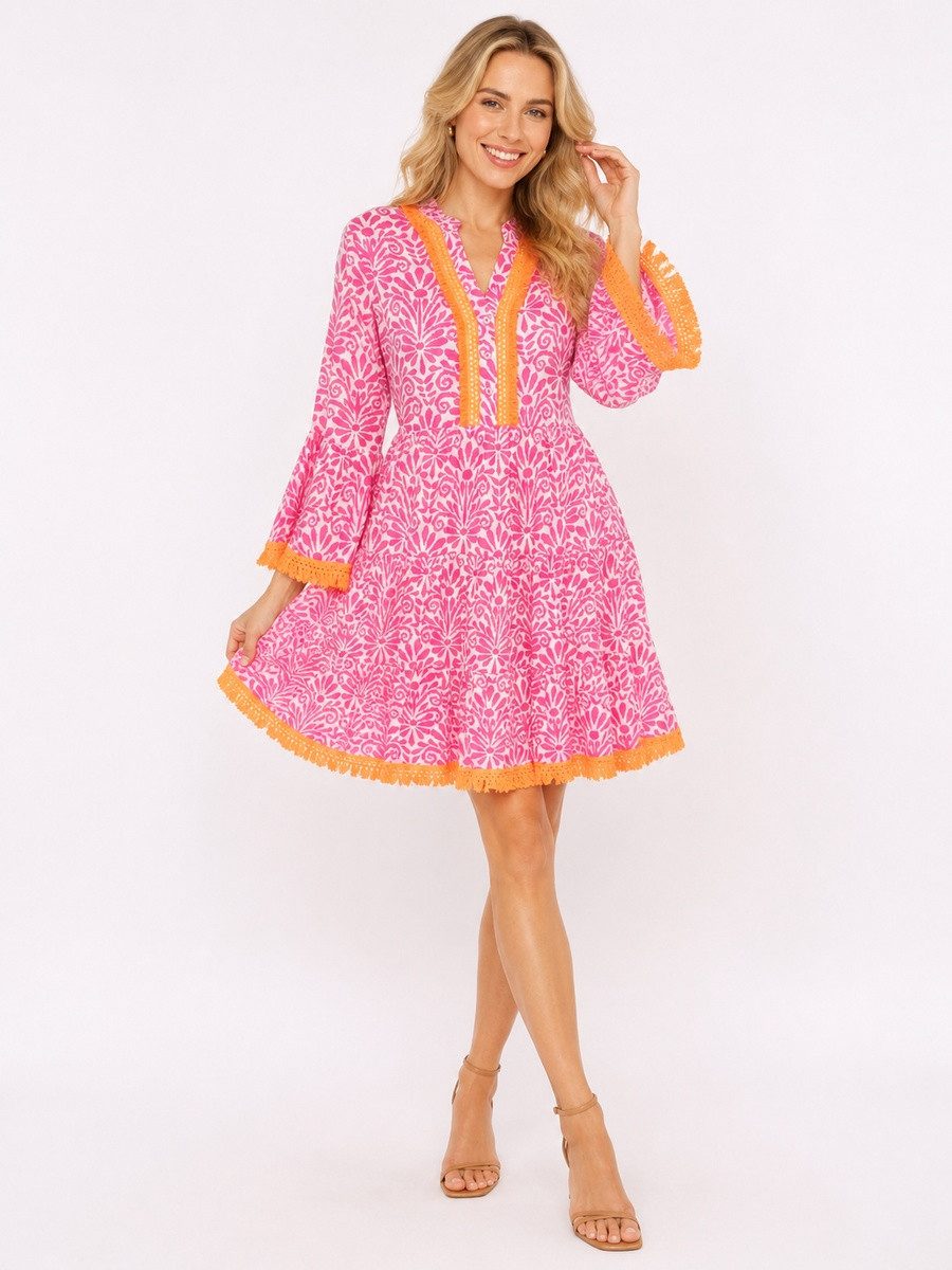 Zwillingsherz Sommerkleid Flower Layout