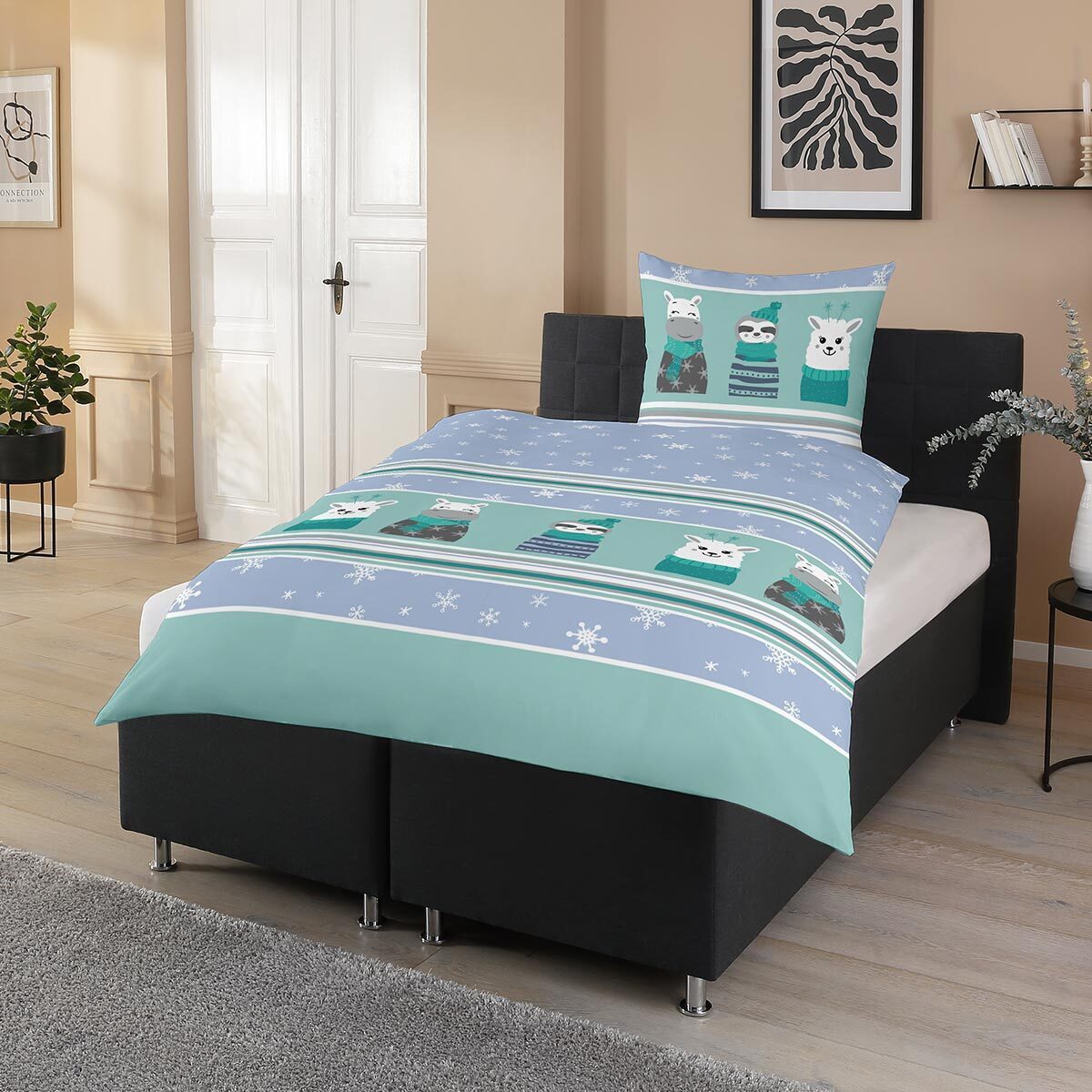 TRAUMSCHLAF Bettwäsche Nisa, Biber, 2 teilig, warme Biber Qualität günstig online kaufen