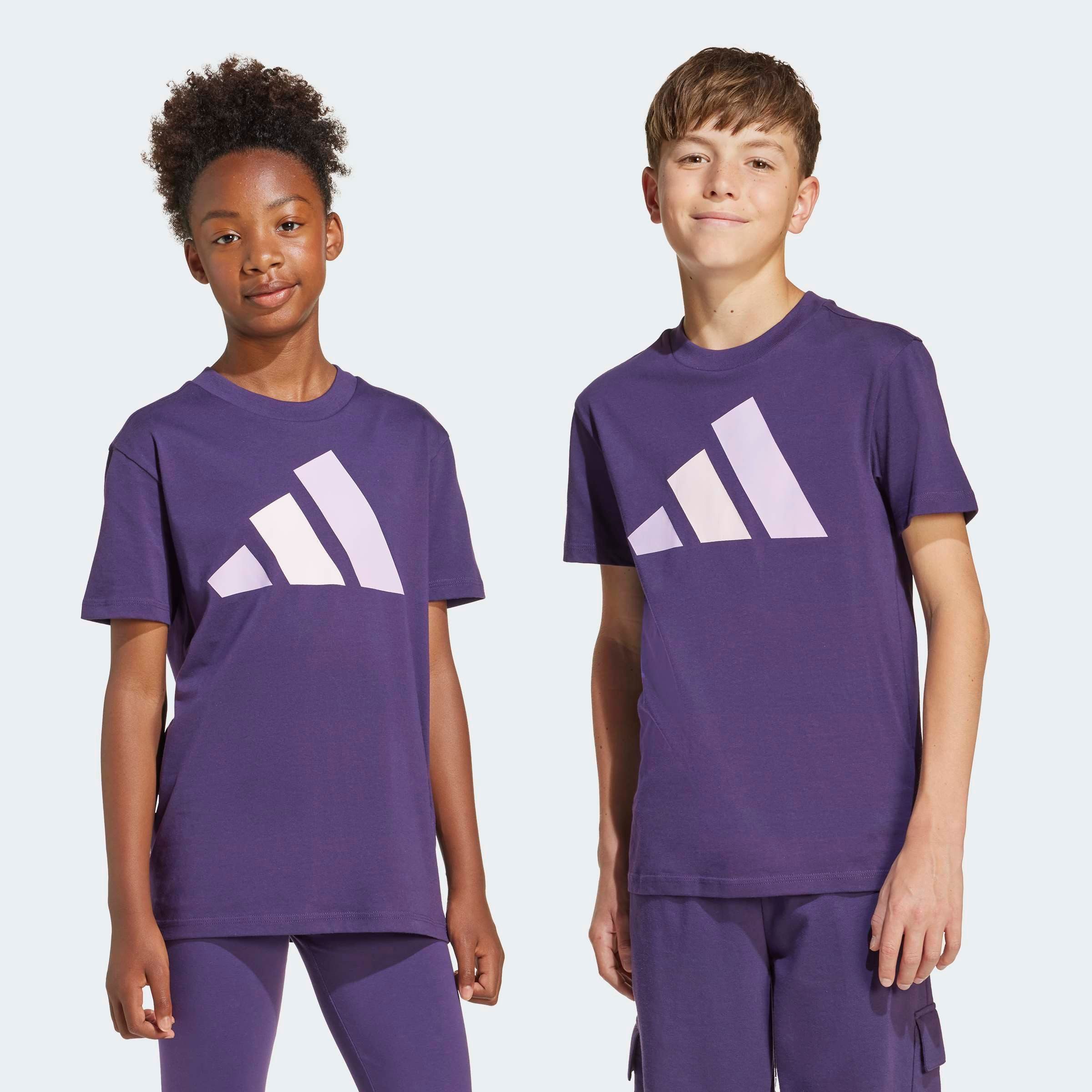 adidas Sportswear T-Shirt J BL TEE 160 für Kinder und Teens, mit Rundhalsausschnitt, aus 100 % Baumwolle