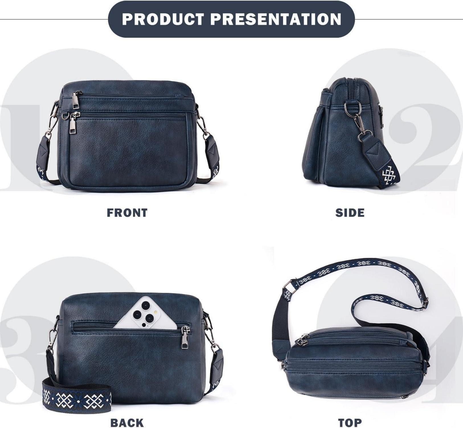 LuxusKollektion Umhängetasche Damen Umhängetasche Mittelgroß Leder günstig online kaufen