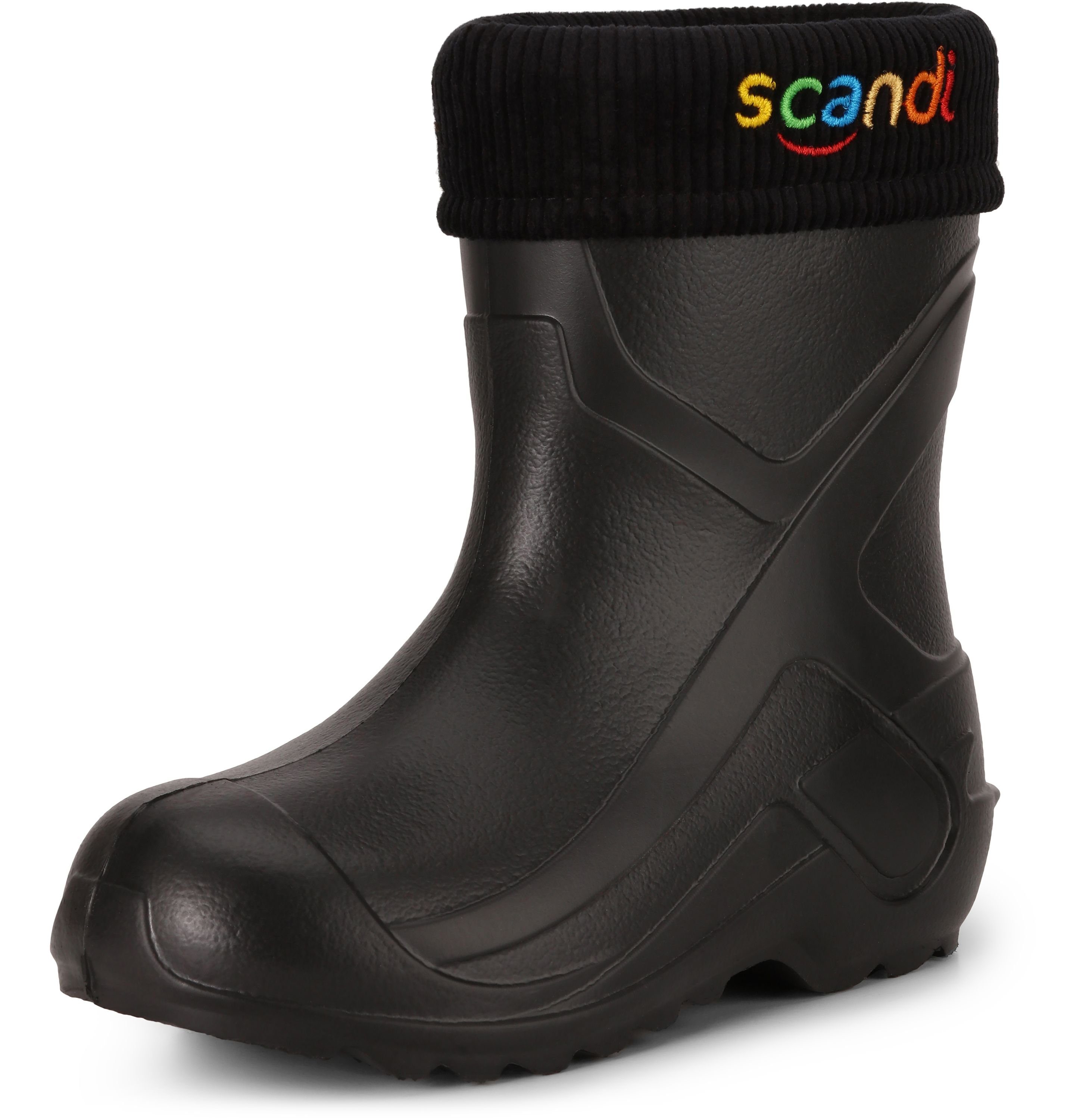 Ladeheid Kinder federleichte EVA Thermo Regenschuhe gefüttert LA-763 Gummistiefel