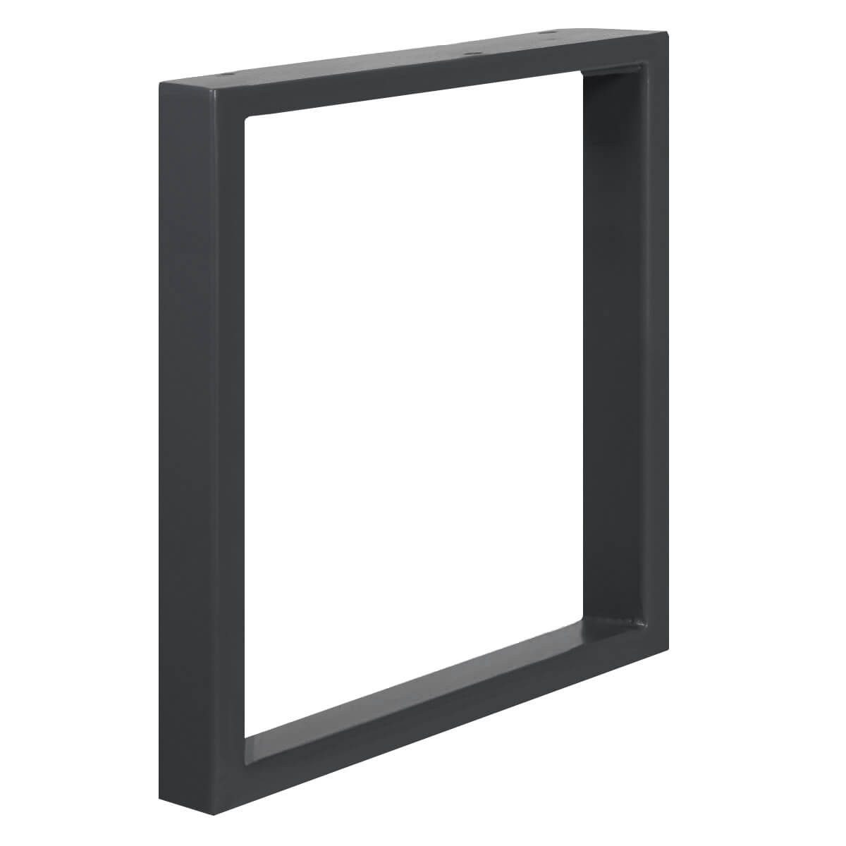 HOLZBRINK Tischbein Tischgestell Möbelfüße Tischuntergestell inkl. Bodenschoner HLT-01, Tischkufen Industriestahl pulverbeschichtet