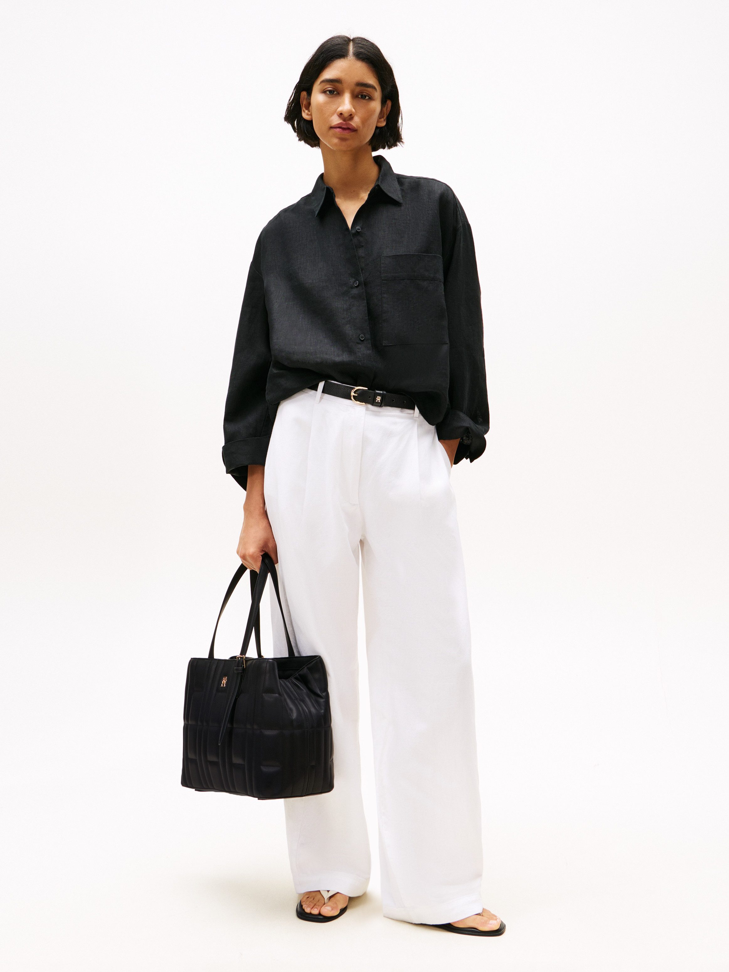 Tommy Hilfiger Tragetasche TH FEMININE TOTE (2-tlg., Außentasche mit Reißve günstig online kaufen