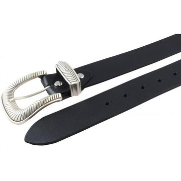 BELTINGER Ledergürtel Designer-Gürtel aus Vollrindleder mit Metall-Schlaufe 4 cm - Jeans-Gür
