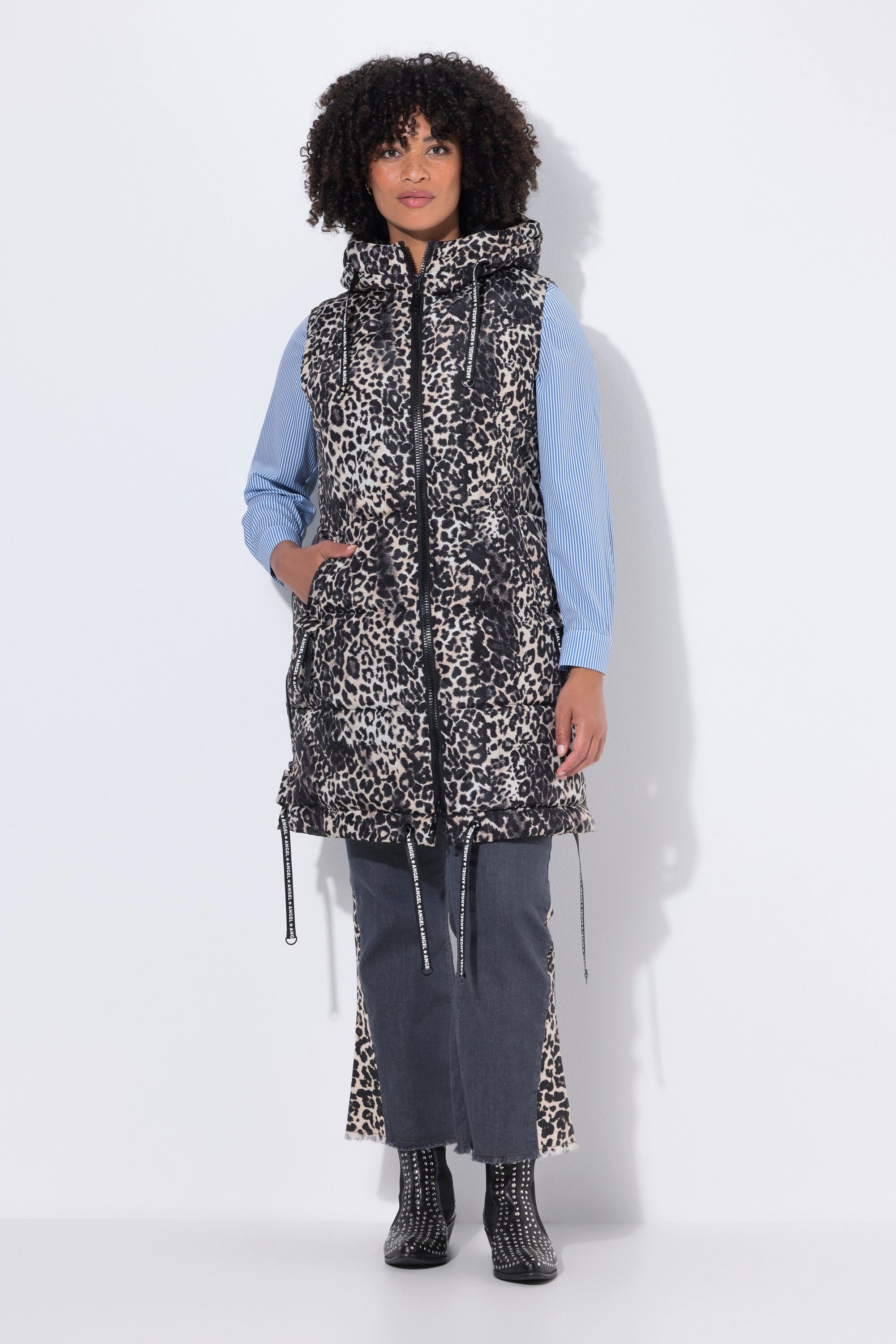 Angel of Style Steppweste Long-Steppweste Regular Fit Leo. Zierbänder günstig online kaufen