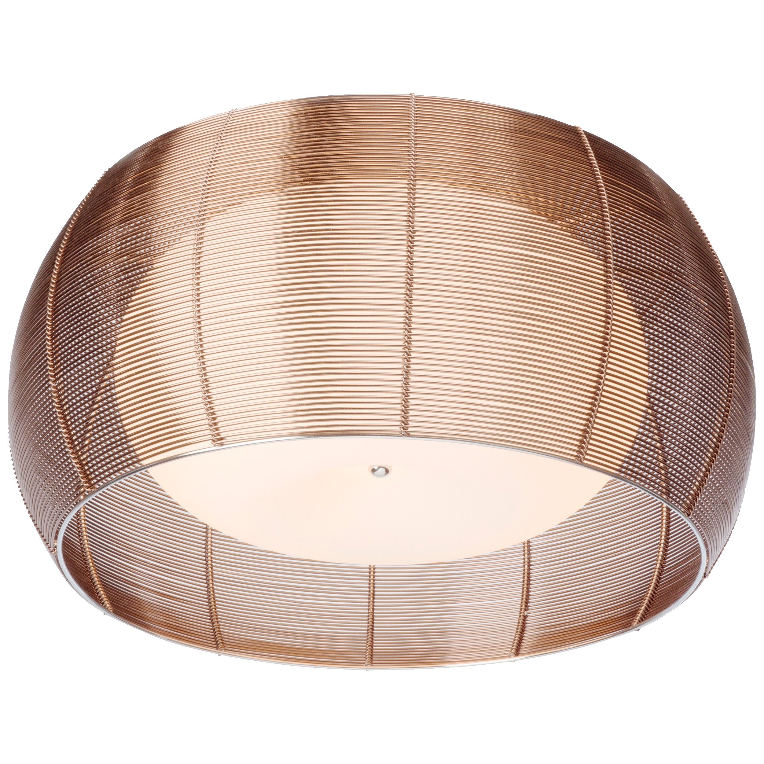 Lightbox Deckenleuchte, ohne Leuchtmittel, Deckenlampe, Ø 50 cm, 2 x E27, max. 30 W, Metall/Glas