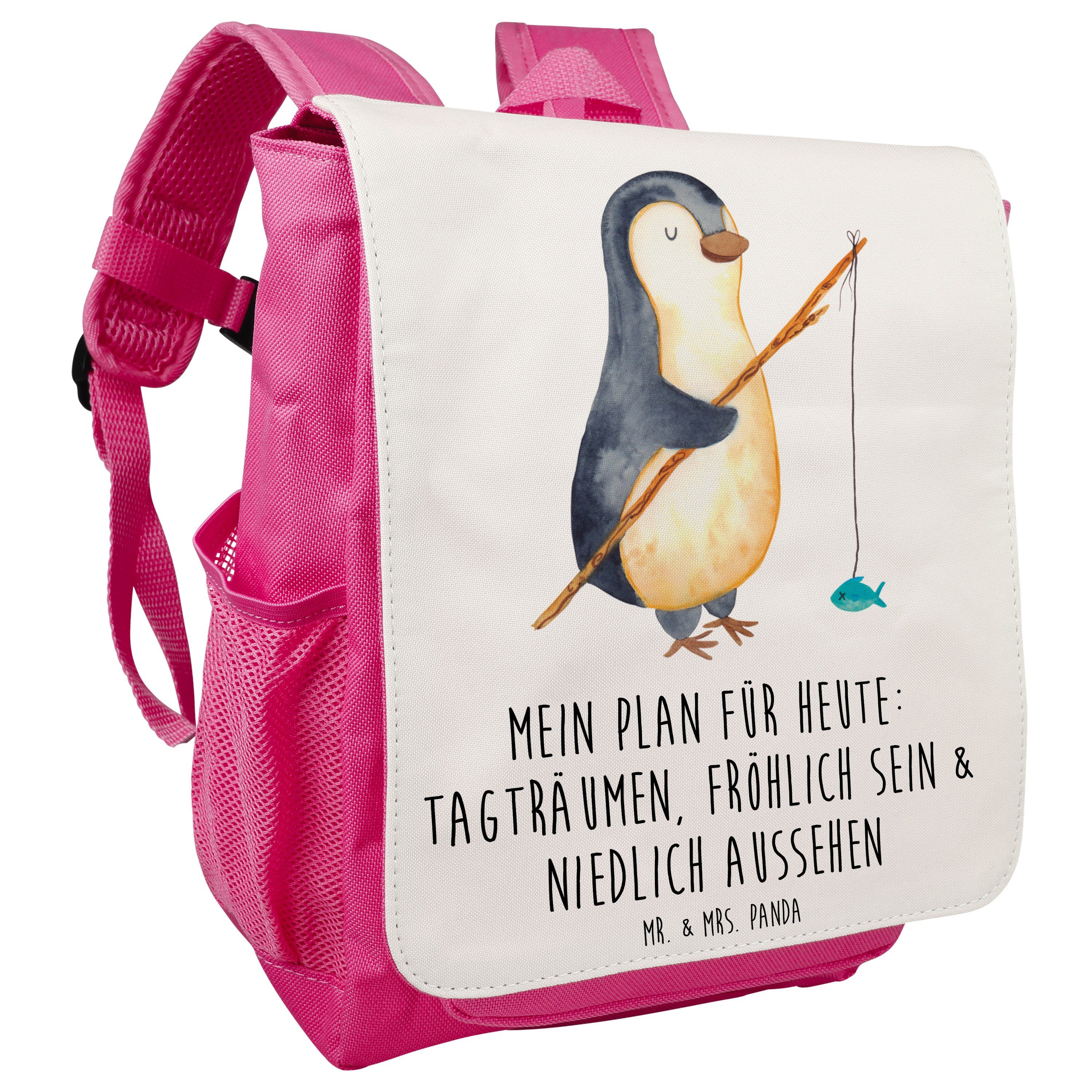 Angler - Kinderrucksack Kinderrucksack Panda Mädchen Angel, Weiß - Mr. Geschenk, Mrs. & Pinguin Kids,