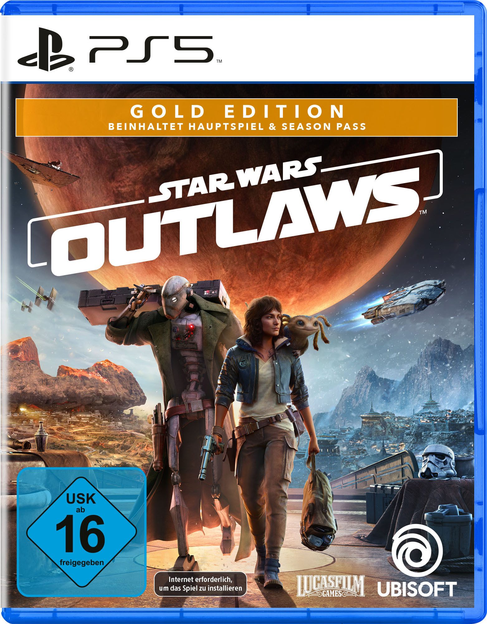 Star Wars Outlaws Gold Edition (Blu-ray Disc), PlayStation 5