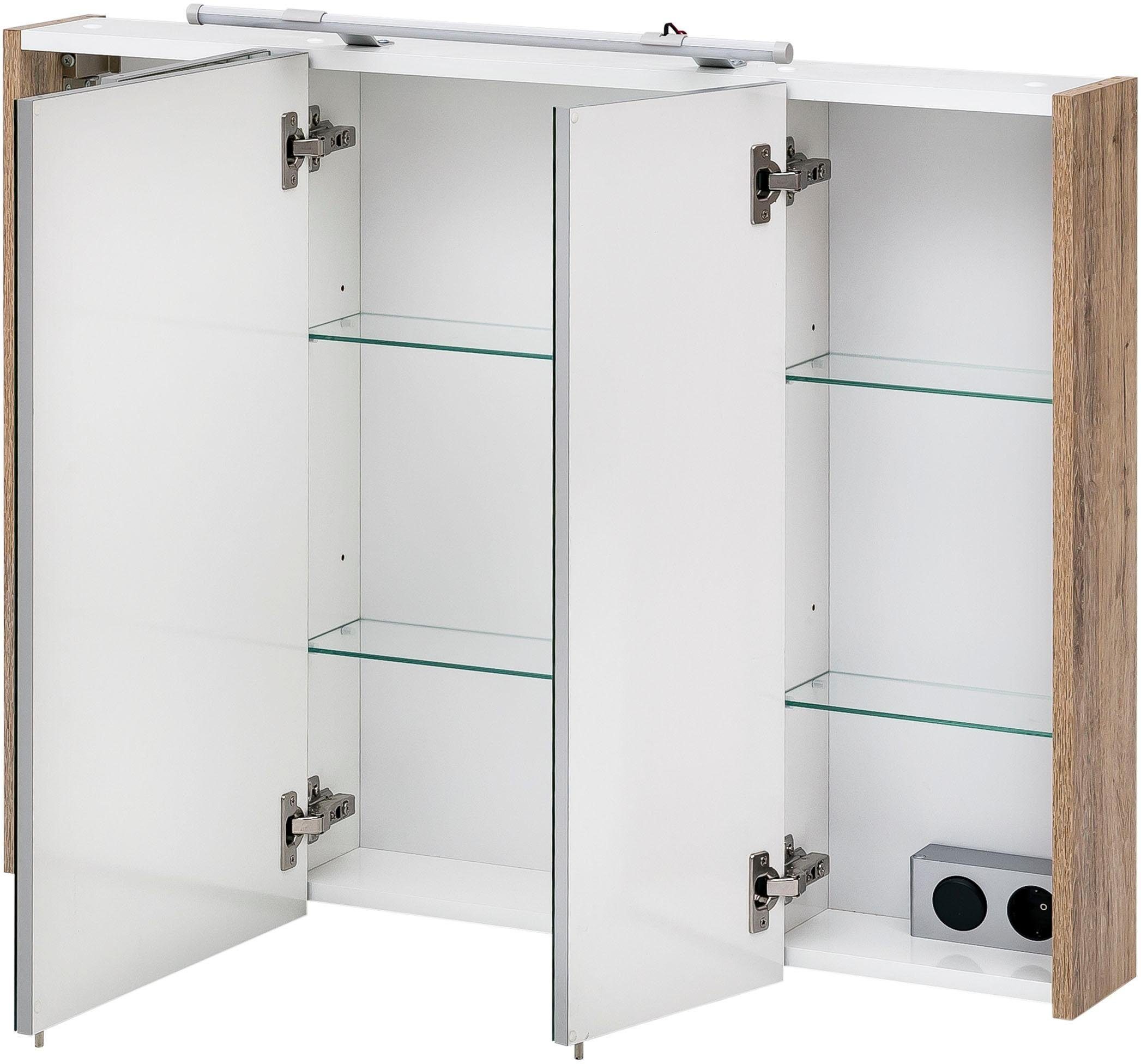 Schildmeyer Spiegelschrank Dorina, Spiegelschrank, Made in Germany, B: 90 cm Solide Verarbeitung - Dieses Produkt ist in Deutschland gefertigt