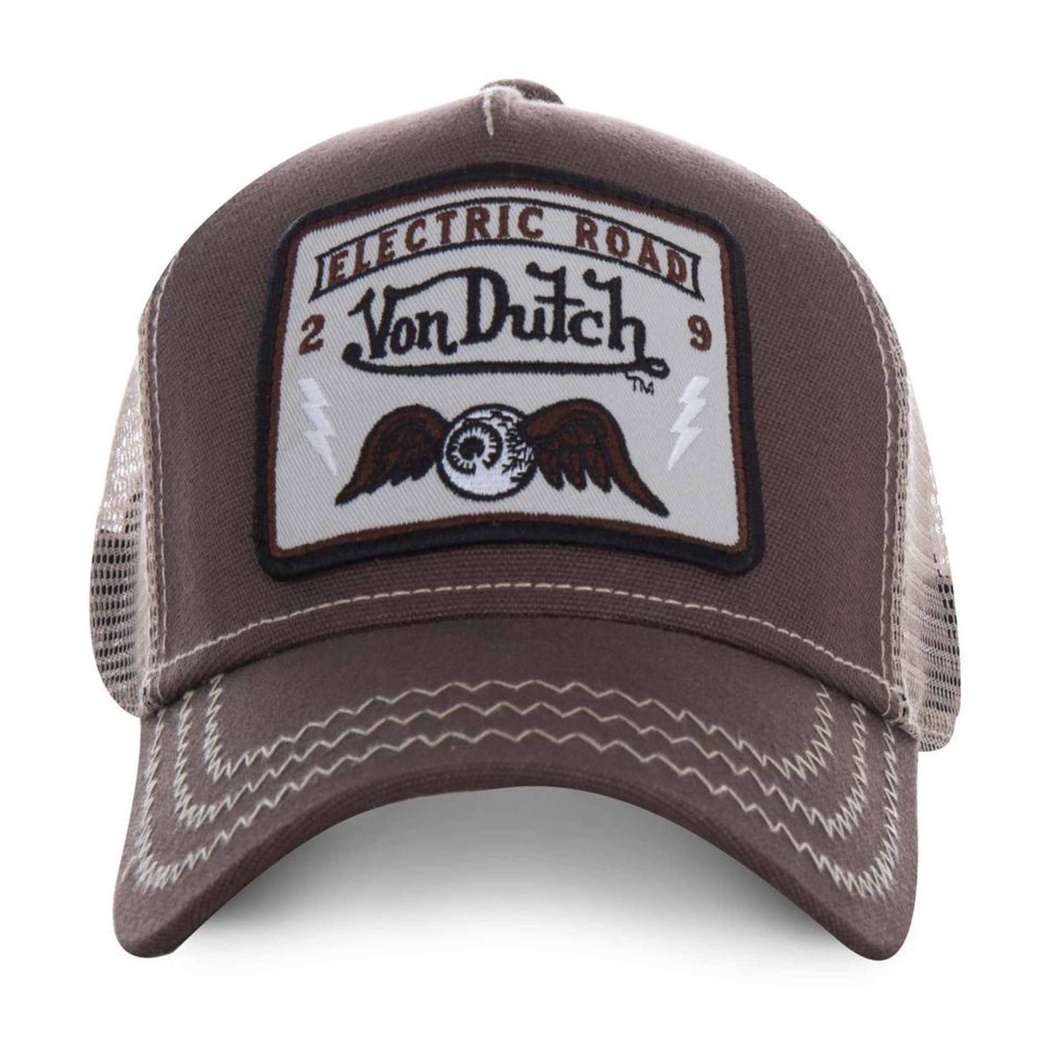 Von Dutch Trucker Cap Von Dutch Originals Trucker Mesh Cap - ELECTRIC ROAD (Basecap, Basecap, Meshcap, Trucker Kappe)