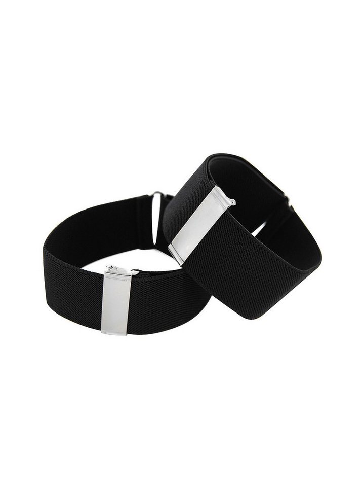 axy Hosenträger 1 Paar Herren Hemd Ärmelhalter 3,5cm Breit (elastisch und größenverstellbar) Hemd Ärmelhalter Hülsenhalter Ärmelband
