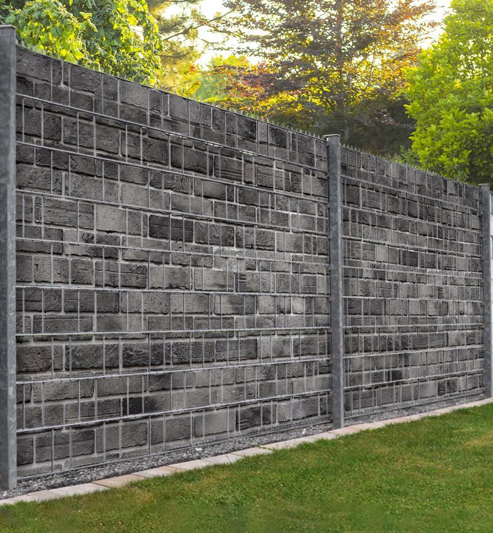 Sichtschutzstreifen Sichtschutzstreifen Backsteinwand Sichtschutz Garten Zaun