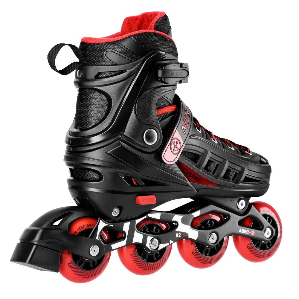 NILS EXTREME Inlineskates Inliner Rollschuhe Speedskates, (Spar-Set, 2-St., 34-38), verstellbar, ABEC 7, Alu-Schiene, Bremse, belüftet