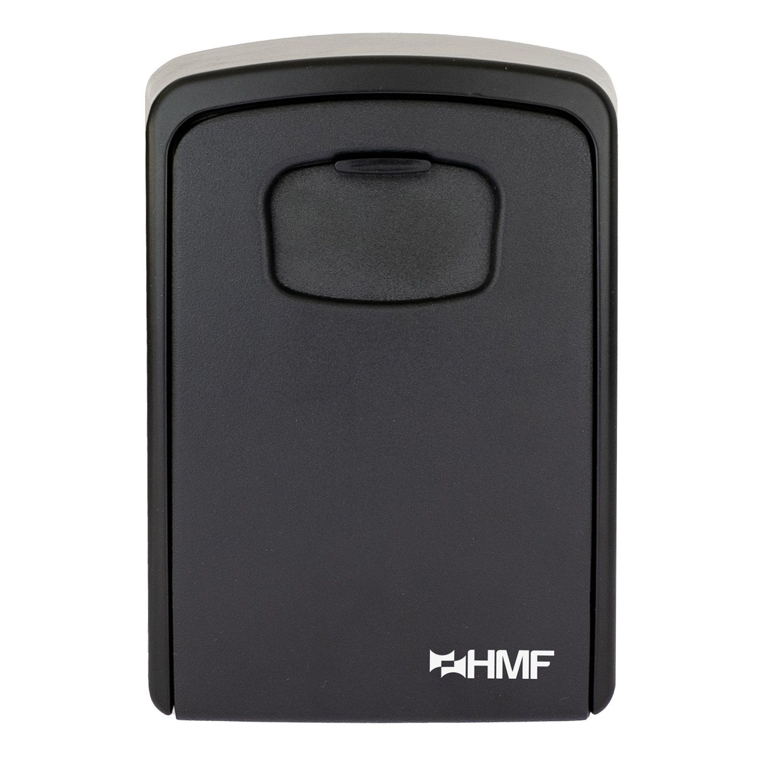 HMF Schlüsseltresor 326 Schlüsselsafe mit 4-stelligem Zahlencode, Schlüsselversteck zur Wandmontage 14,5 x 10,5 x 5,5 cm, schwarz