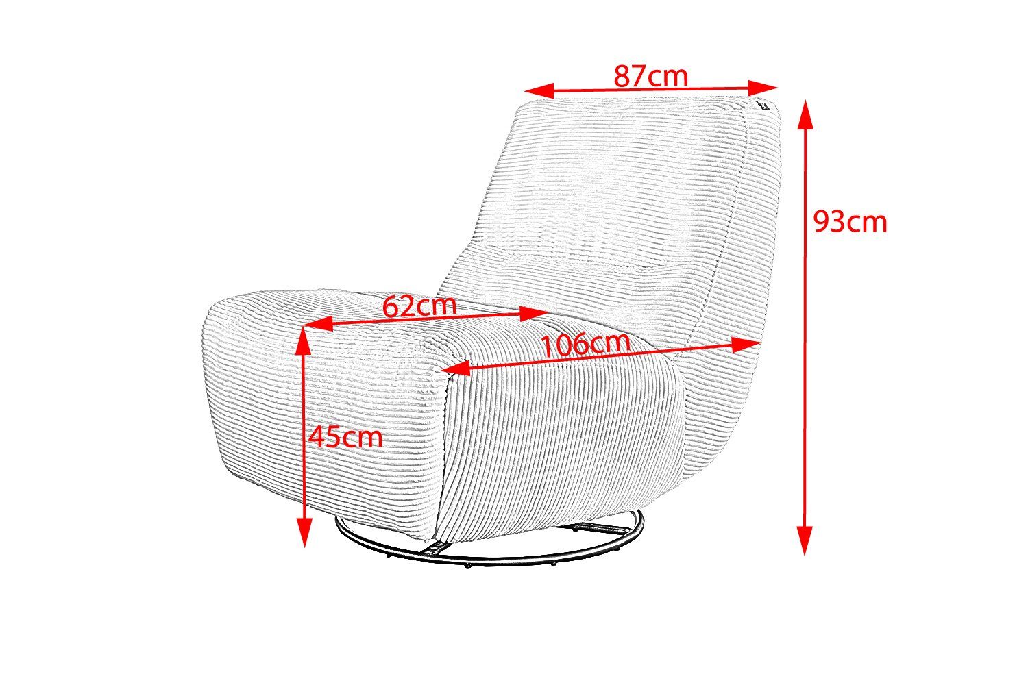 verstellbar, Sessel motorisch KAWOLA Farben Bezüge und Relaxsessel CINE, versch. versch.