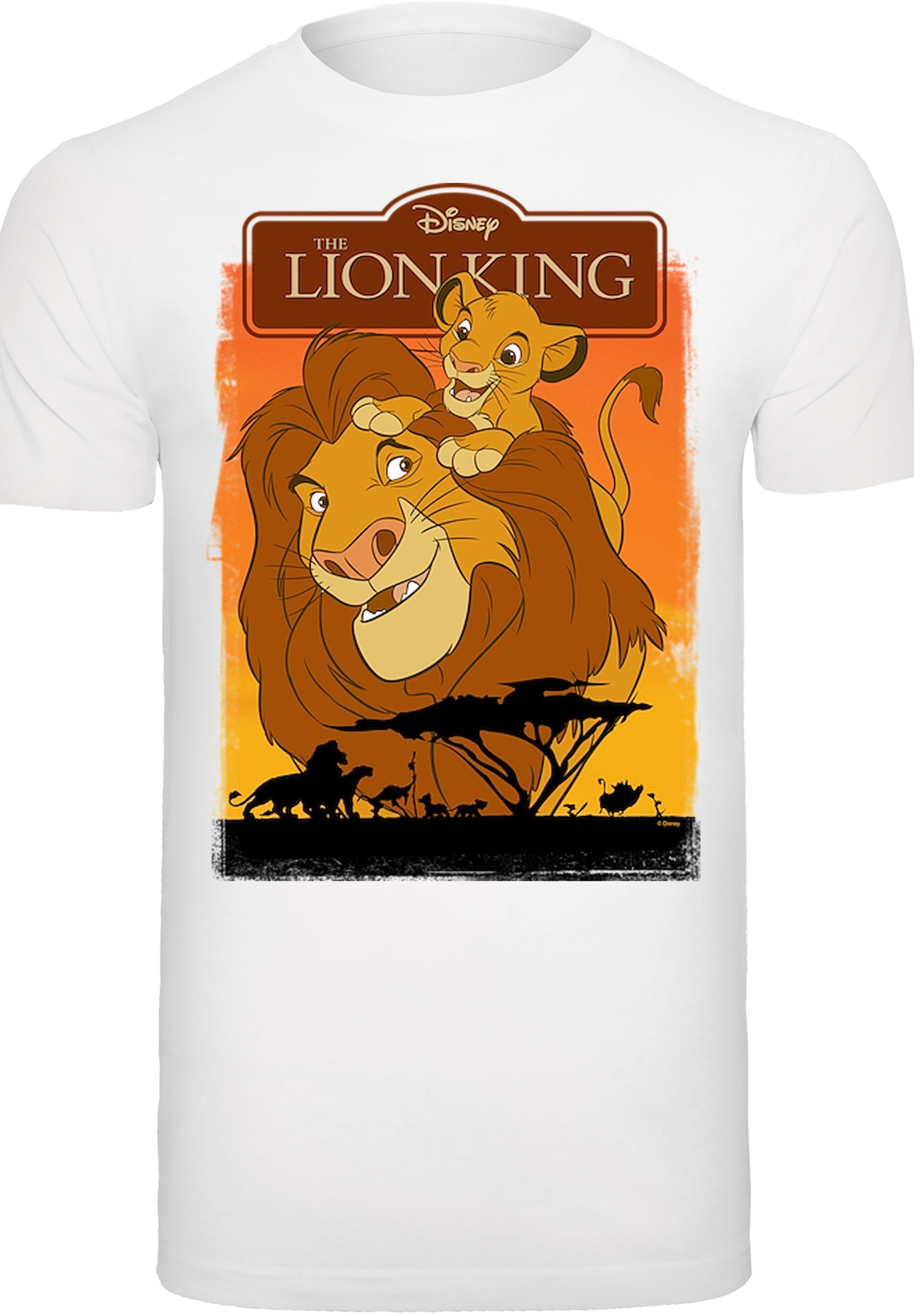 F4NT4STIC und T-Shirt König Löwen Mufasa Simba der Print