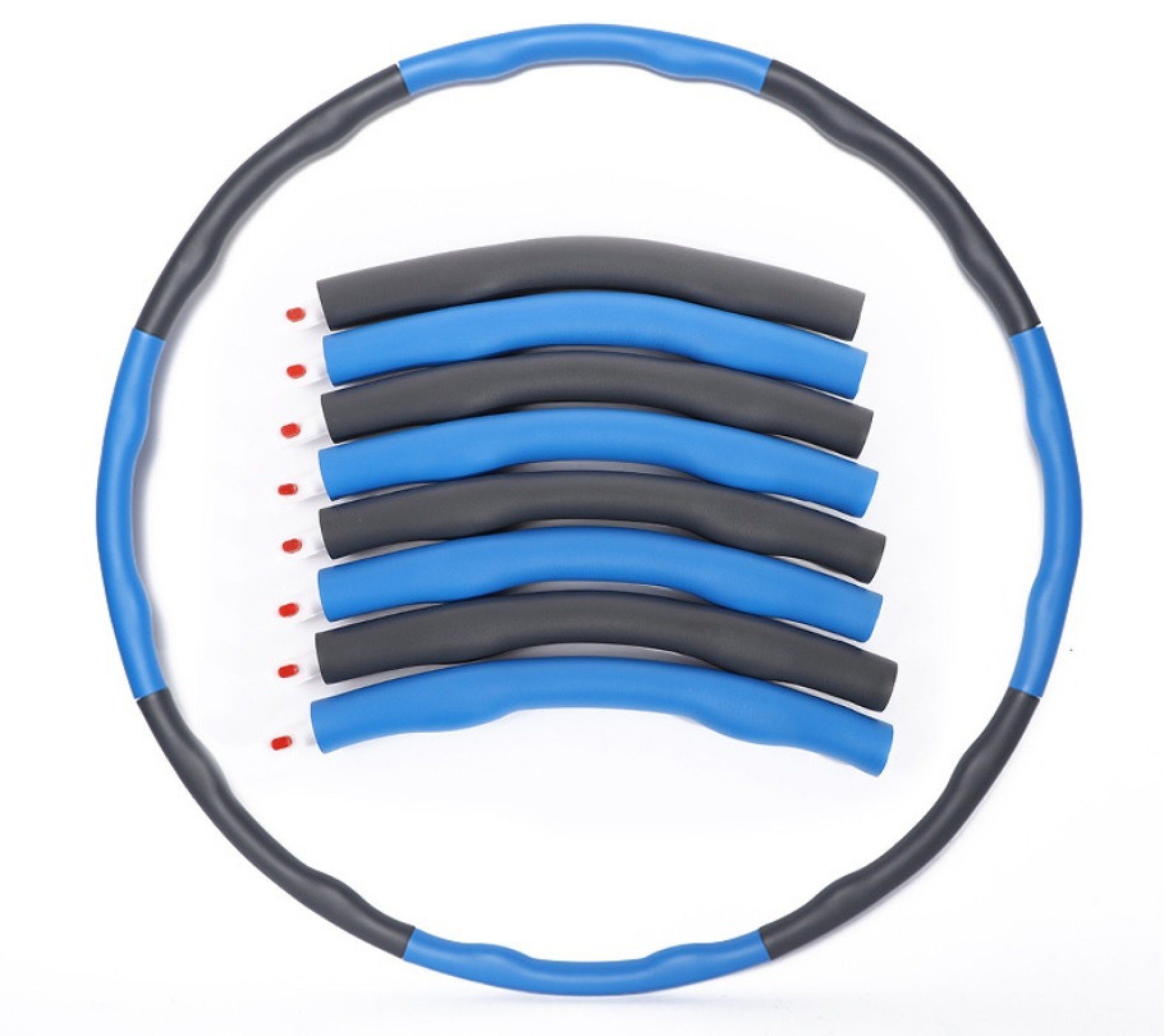 BAYLI Hula-Hoop-Reifen Reifen Bauchtrainer Hoop Hula Erwachsene, für Schaum aus gepolsterter