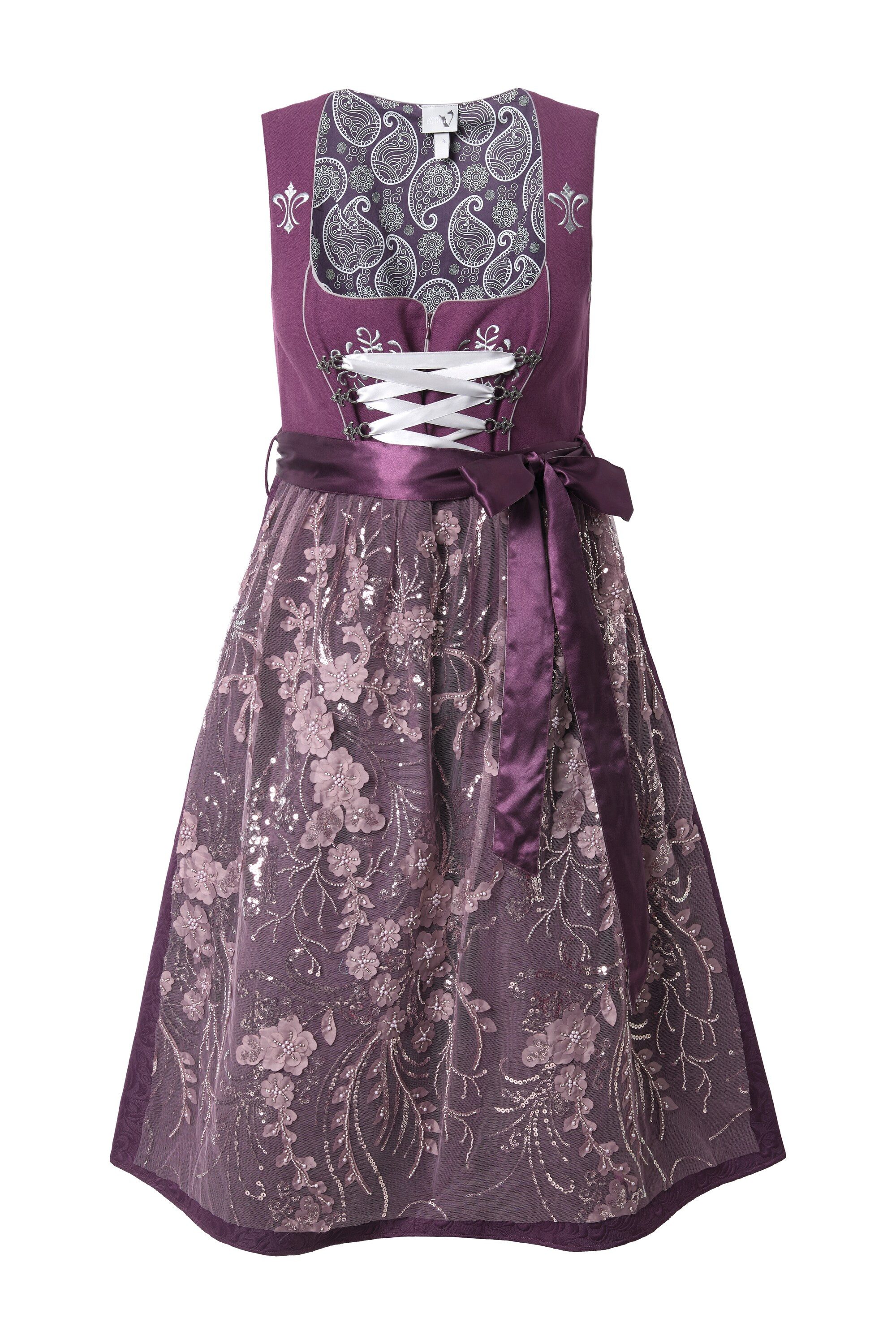 Ulla Popken Dirndl Dirndl Stickerei Schnürung günstig online kaufen