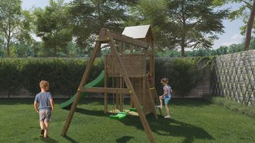 FUNGOO Spielturm Boomer3, mit Schaukel & Rutsche