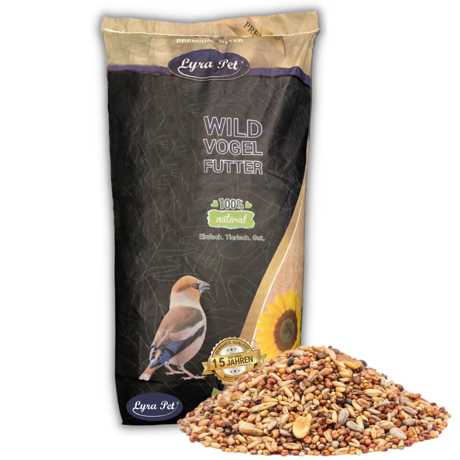 Lyra Pet 10 kg Lyra Pet® Streufutter schalenfrei Vogelfutter, für: Wildvogel