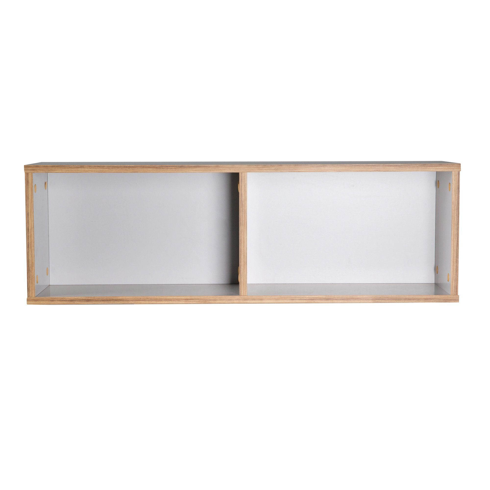 roba® Wandregal Caro, Hängeregal für Kinderzimmer, Lichtgrau / Goldeiche