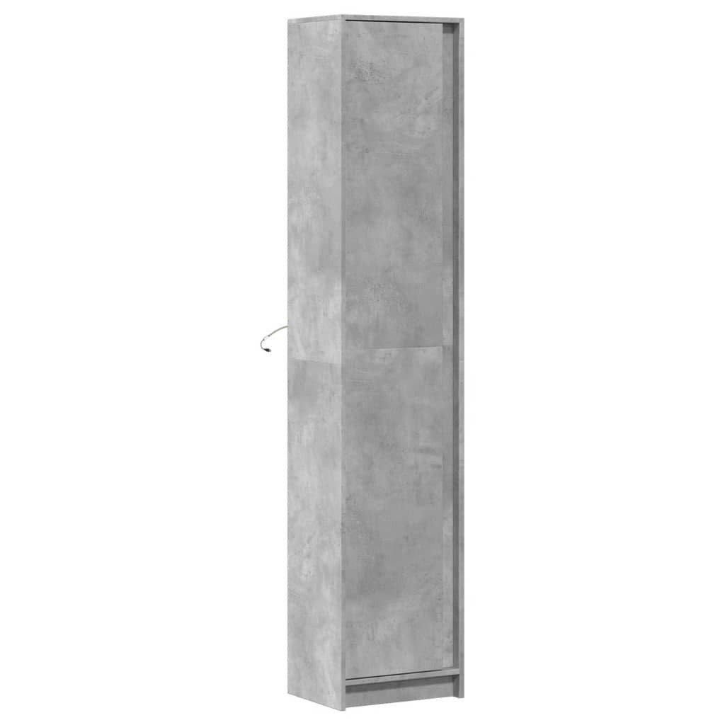 vidaXL Highboard Highboard mit LED-Beleuchtung Grau günstig online kaufen