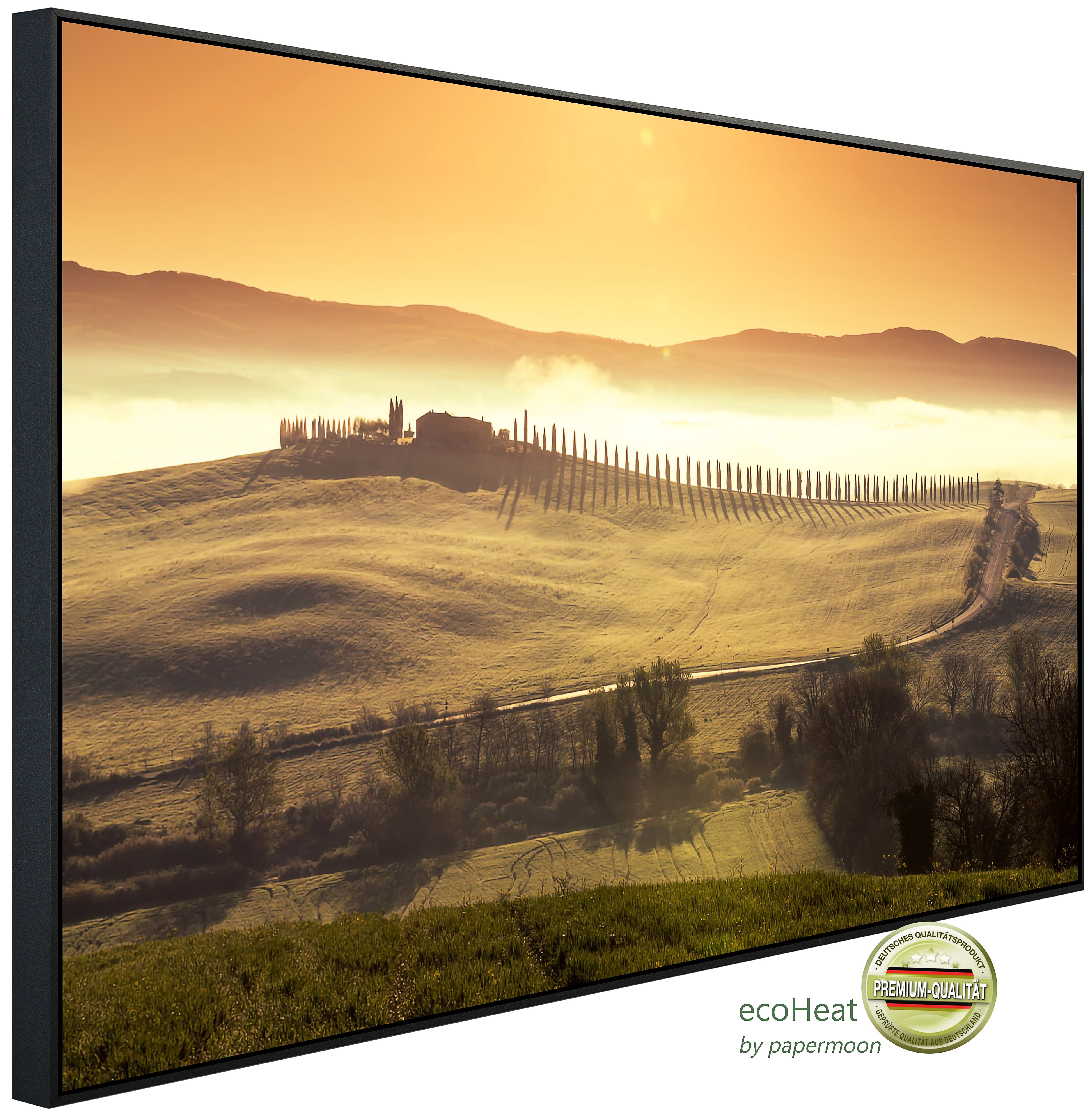 Papermoon Infrarotheizung INFRAROT-BILD-HEIZUNG, Felder, TÜV-Rheinland/GS zertifiziert, angenehme Strahlungswärme