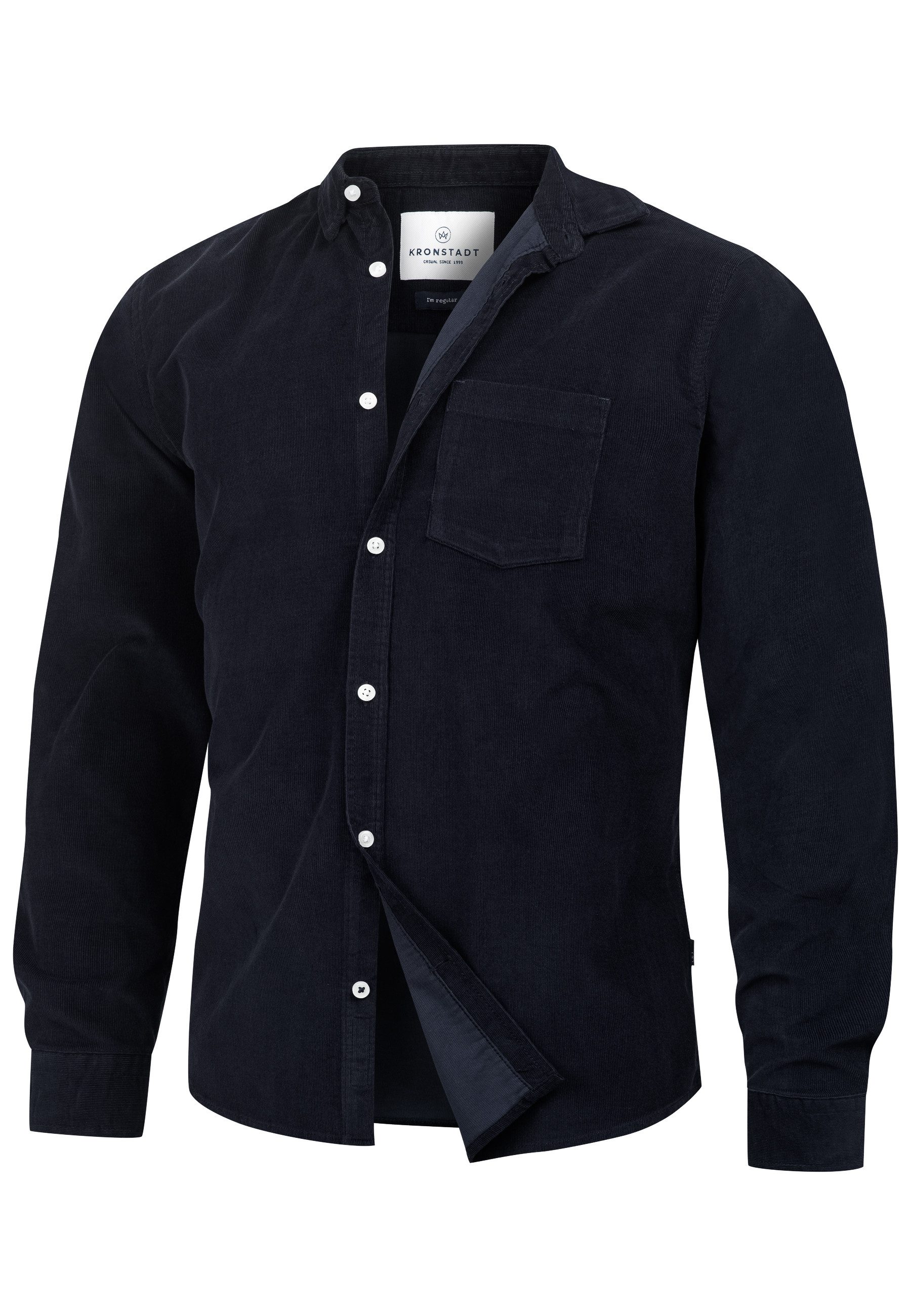 Kronstadt Langarmhemd Herren KSJohan Corduroy Herrenhemd Langarm günstig online kaufen