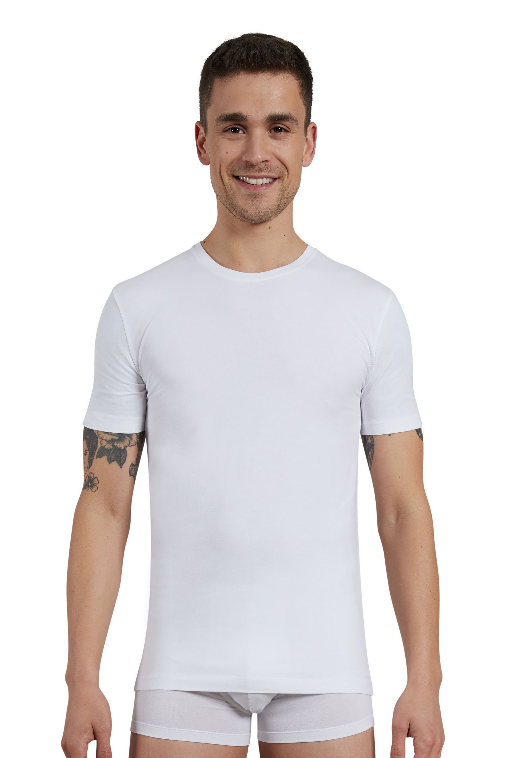 CECEBA Unterziehshirt CECEBA Herren Shirt weiß uni (1-St)