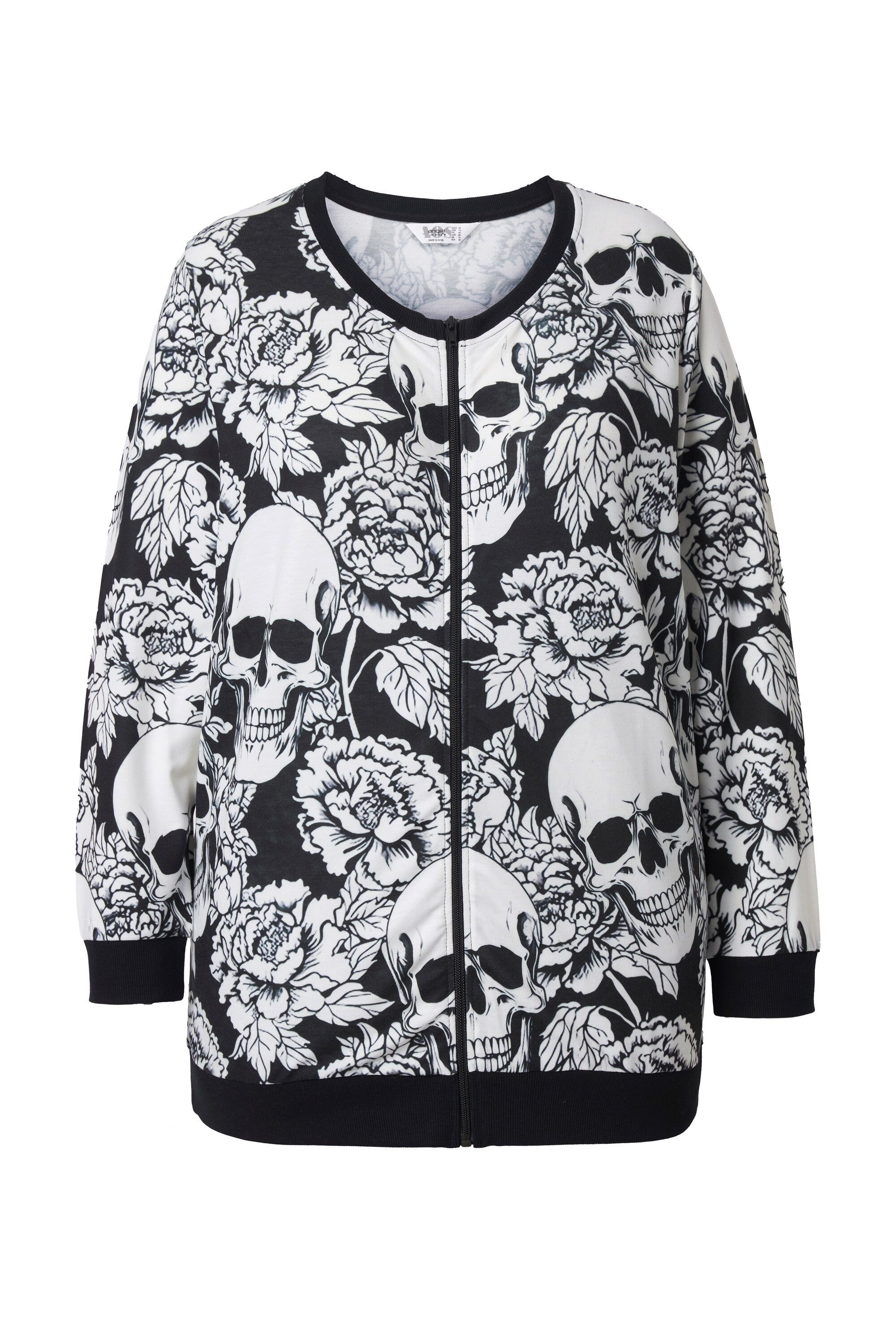 Angel of Style Sweatjacke Sweatjacke Totenkopf/Rosen günstig online kaufen
