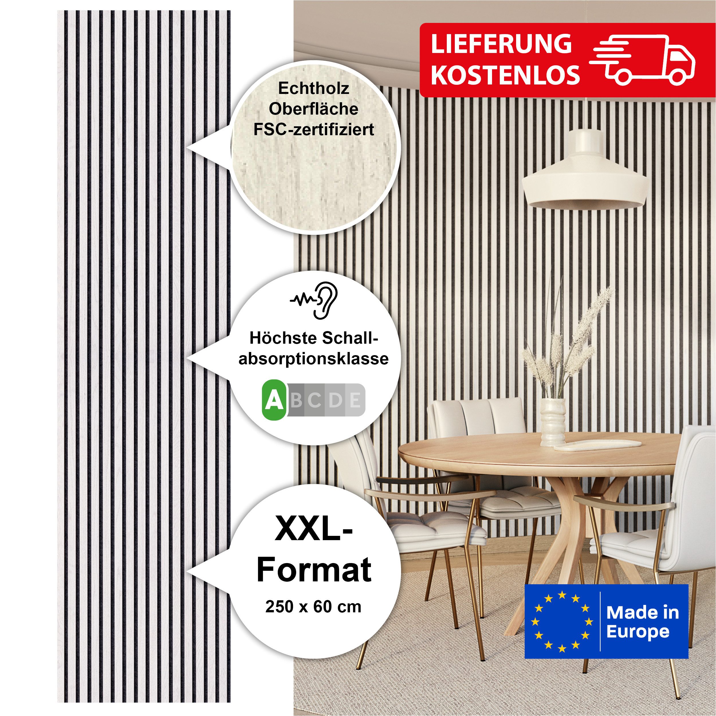 acous 3D Wandpaneel Akustikpaneel Professional FSC® günstig online kaufen
