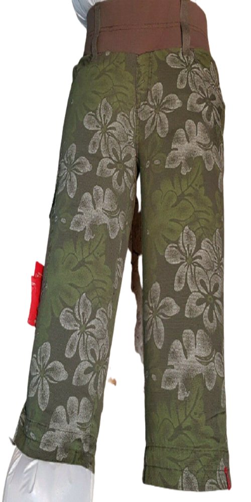 Esprit Umstandshose ORA-84103 Capri-Hose grün Blumenmuster