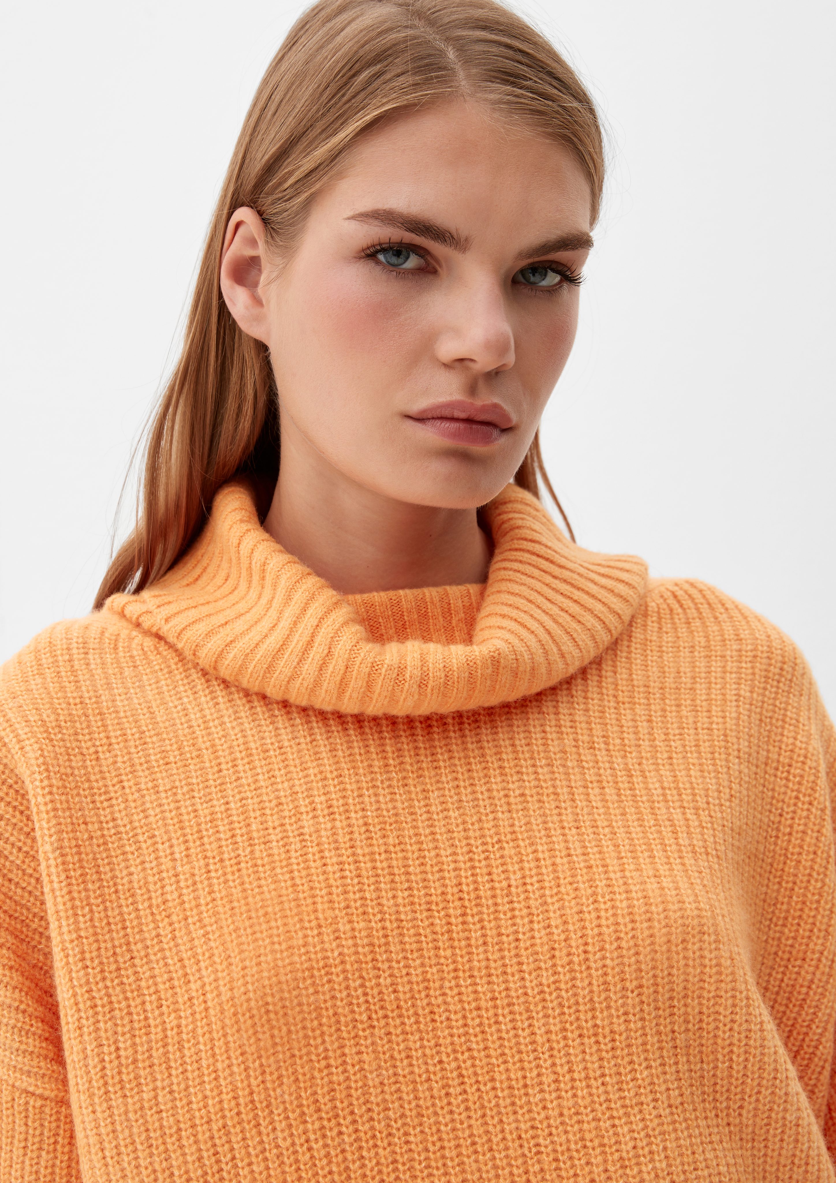 orange Wollmix aus Strickpullover Pullover s.Oliver