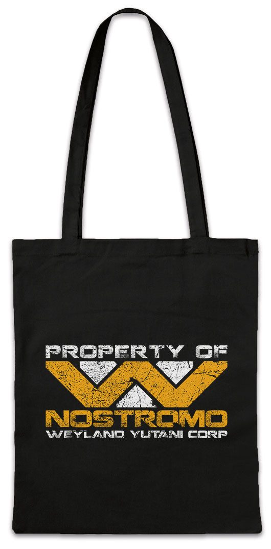 Beuteltasche Alien Property of Nostromo Stofftasche Aliens Weyland YutaniUSCSS