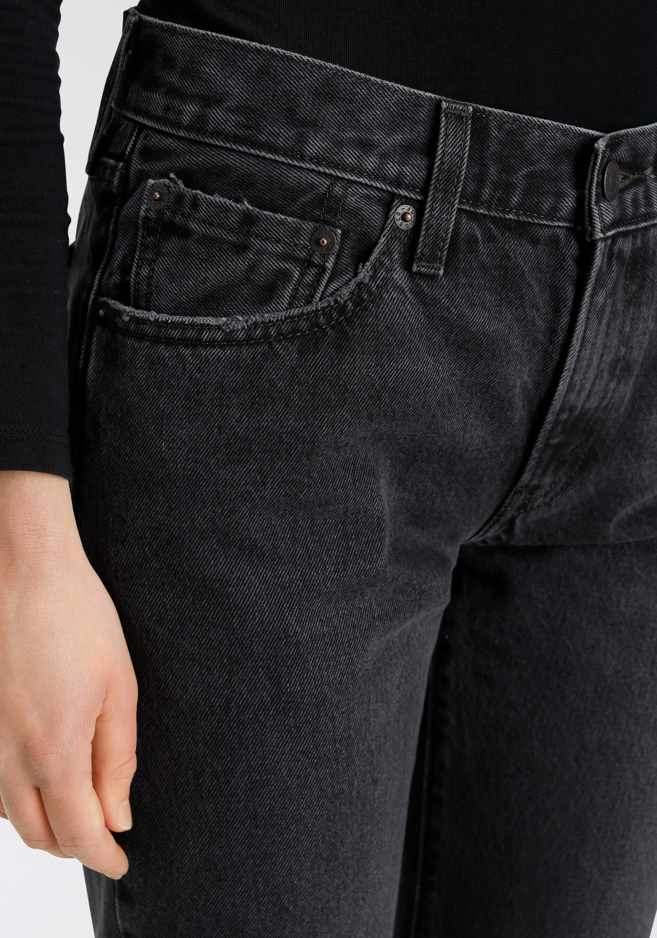 Jeans Levi's® STRAIGHT MIDDY black Gerade