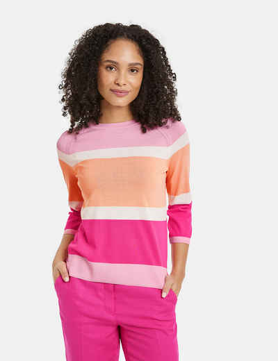 GERRY WEBER 3/4 Arm-Pullover 3/4 Arm Pullover mit Colourblocking