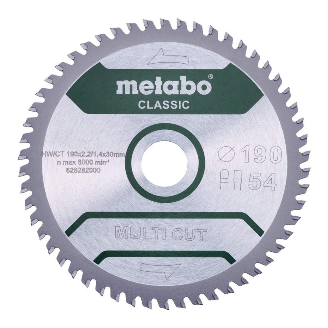 metabo Kreissägeblatt Metabo Sägeblatt "multi cut - classic", 165x2,2/1,4x20 Z42 FZ/TZ 5° /B