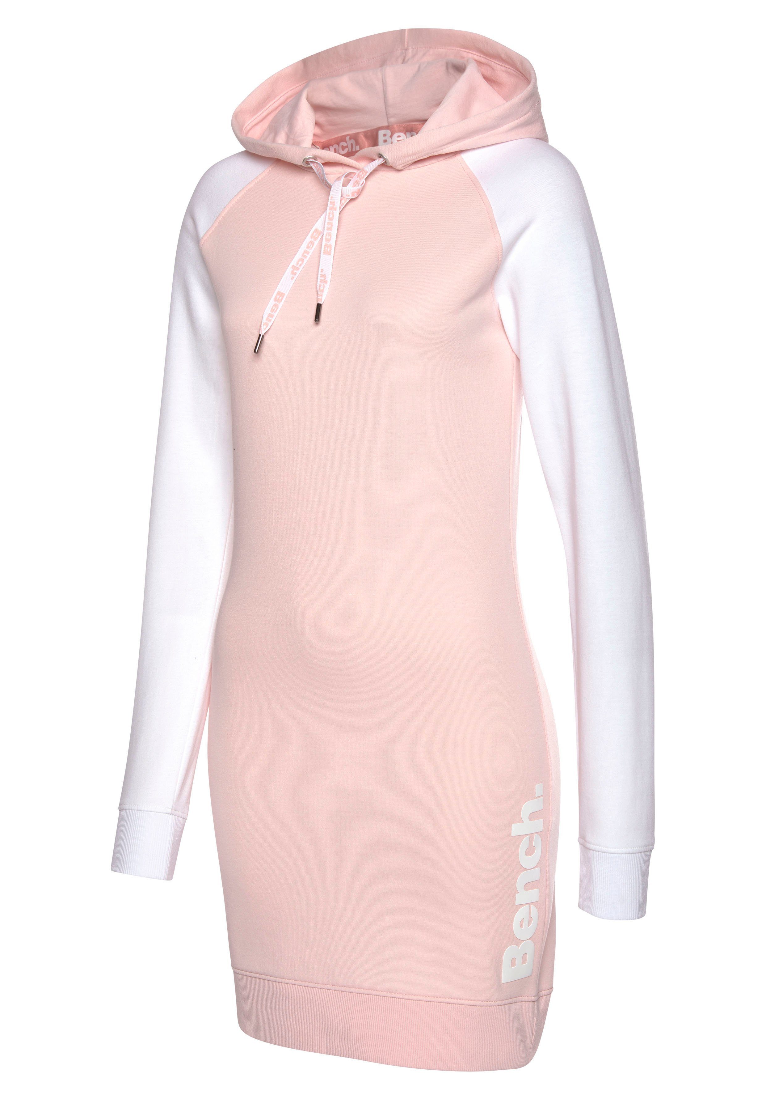 Bench. Loungewear Sweatkleid mit Kapuze und farblich abgesetzten Ärmeln, Loungewear – Bild 4 von 5