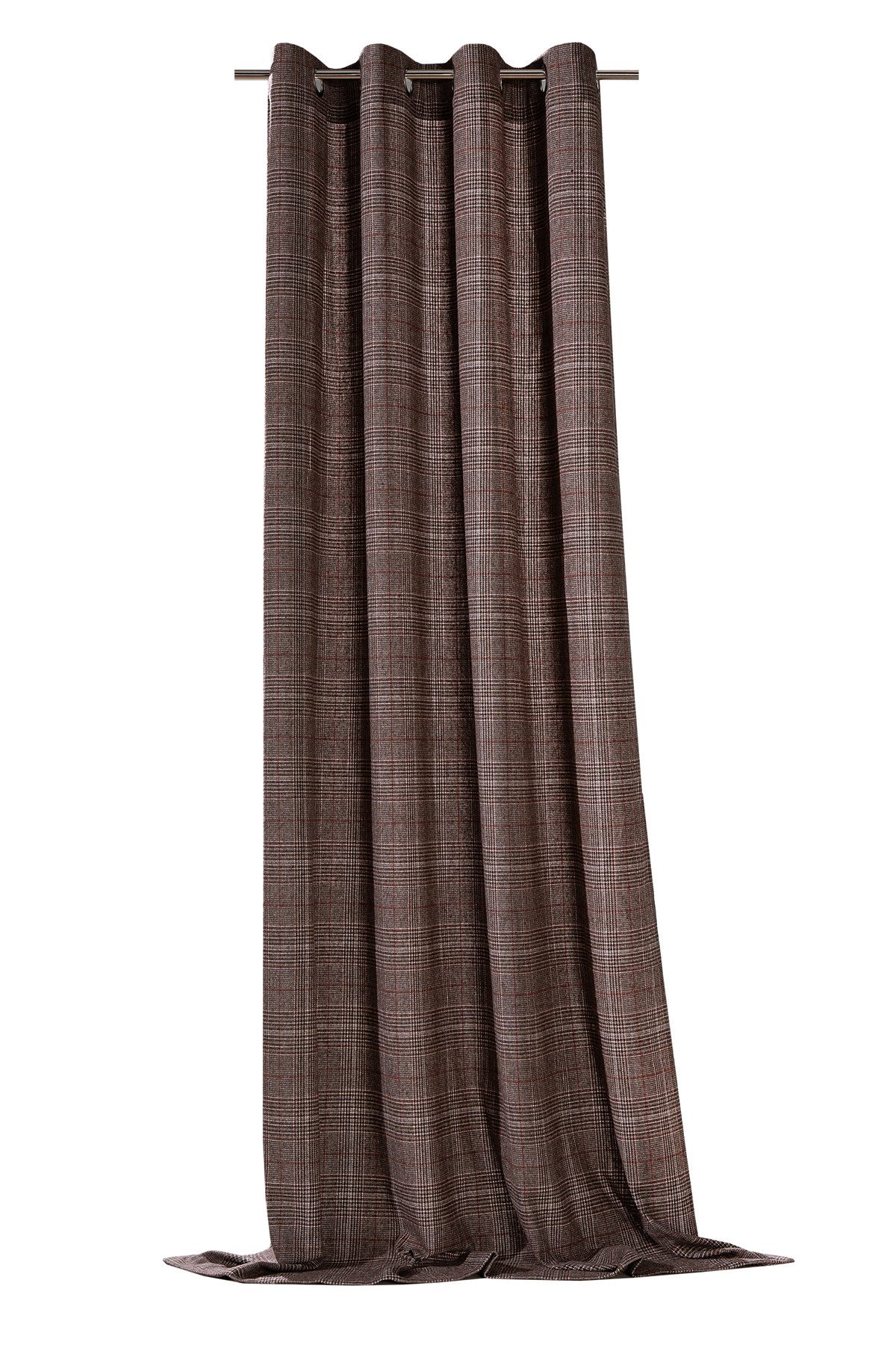 heimtexland Vorhang Dekoschal Wolle Tartan Karo Ösenschal Deko Gardine (1 S günstig online kaufen