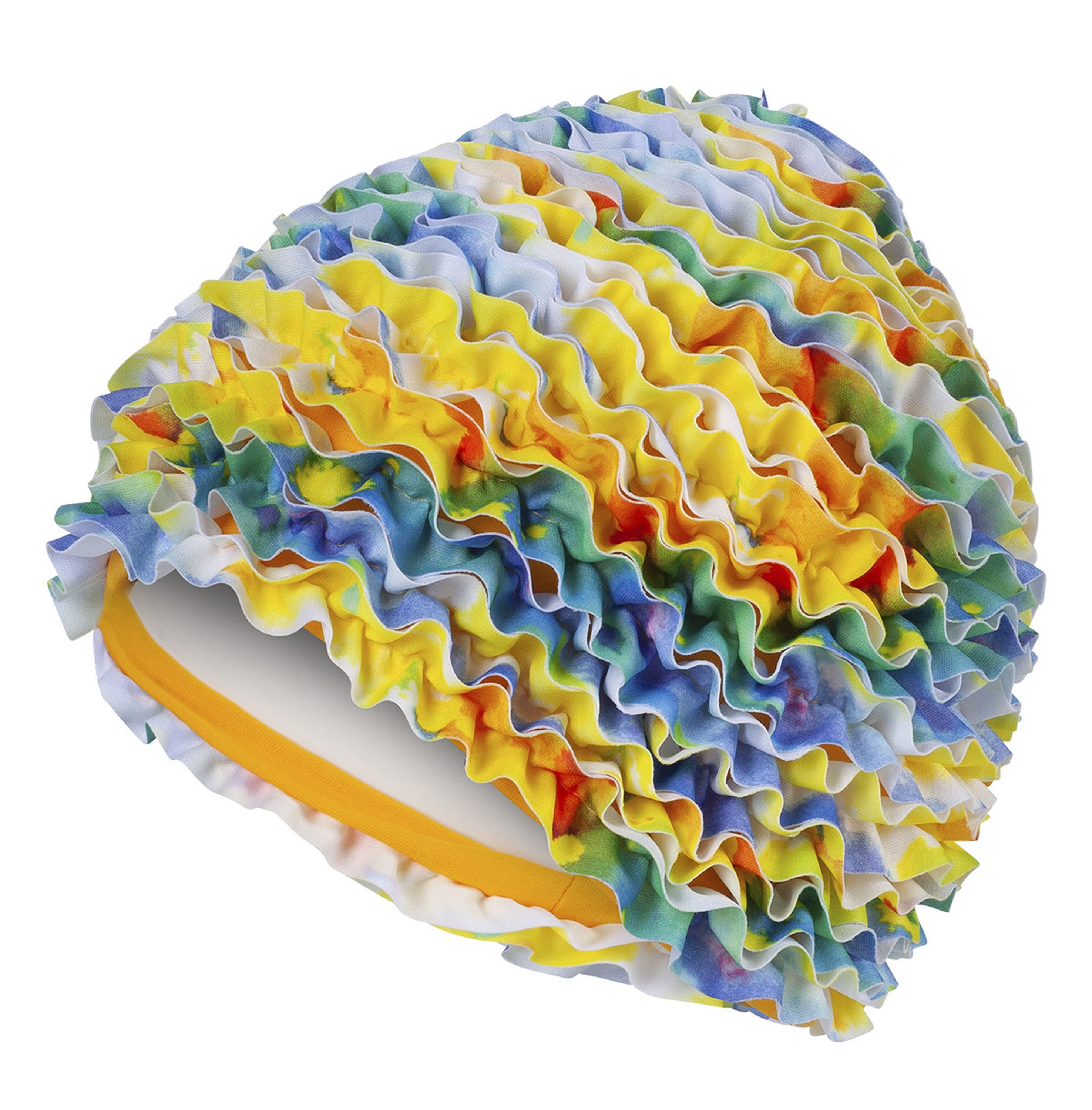 Badekappe Fashy - Badehaube Rüschen Bunt 3449-08 Damen Badekappe