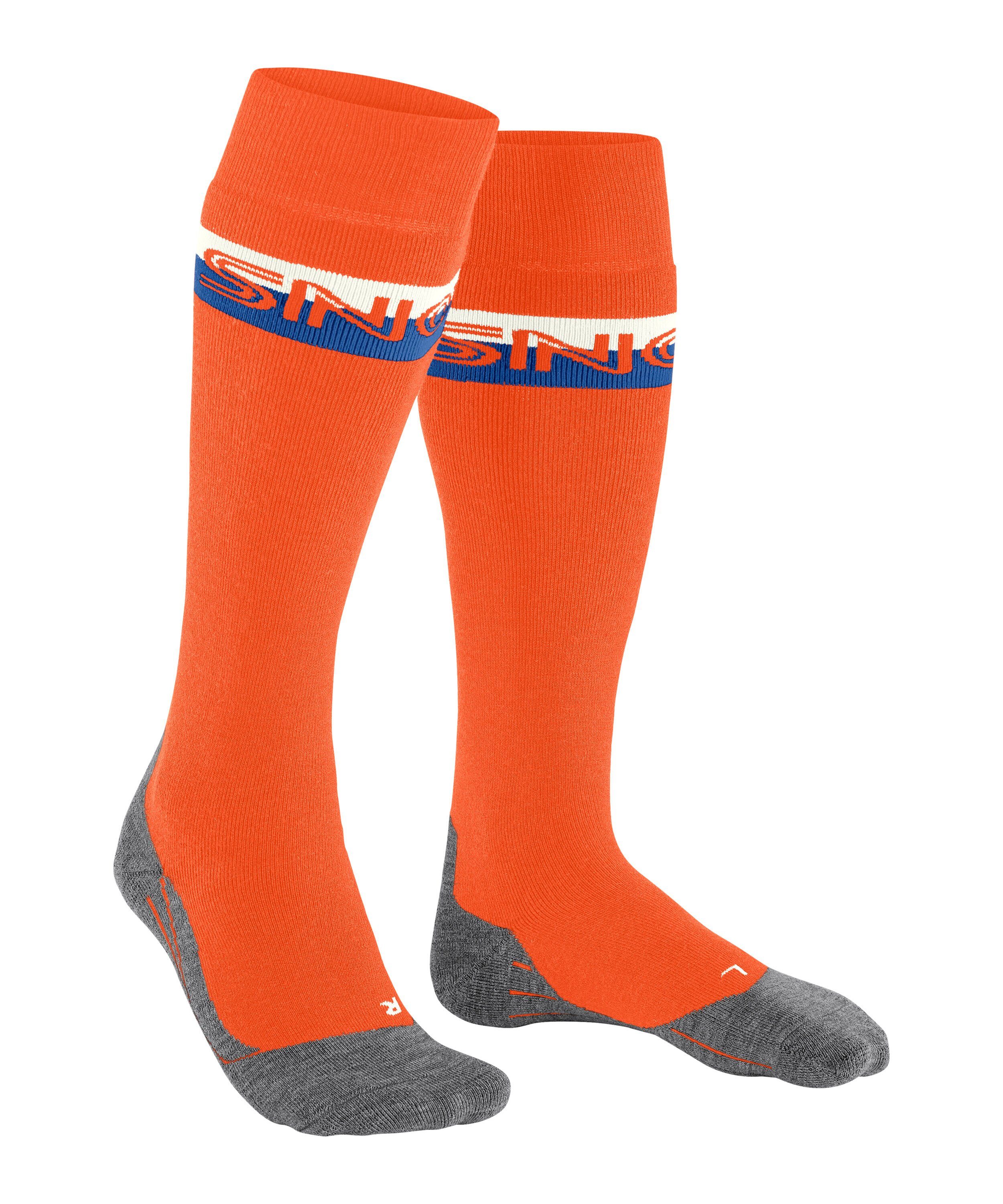 FALKE Skisocken SK2 Intermediate (1-Paar) mit Komfort Kontrolle flash Polsterung und mittelstarker für (8034) orange