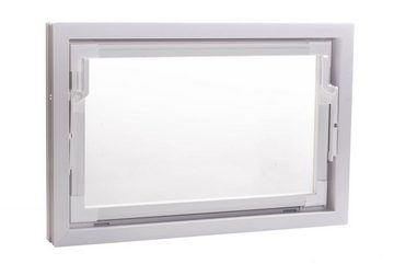 ACO Severin Ahlmann GmbH & Co. KG Kellerfenster ACO 60cm Nebenraumfenster Kippfenster Einfachglas Fenster weiß Kellerfenster, wärmeisolierende Kunststoff-Hohlkammerprofile