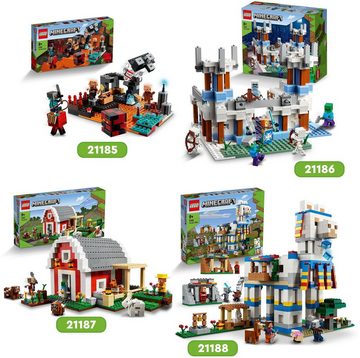 LEGO® Konstruktionsspielsteine Der Eispalast (21186), LEGO® Minecraft, (499 St), Made in Europe
