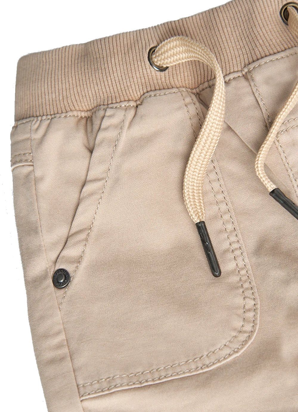 BÒBOLI Thermohose BÒBOLI Hose Gabardine sand beige gefüttert (1-tlg., kein Set)