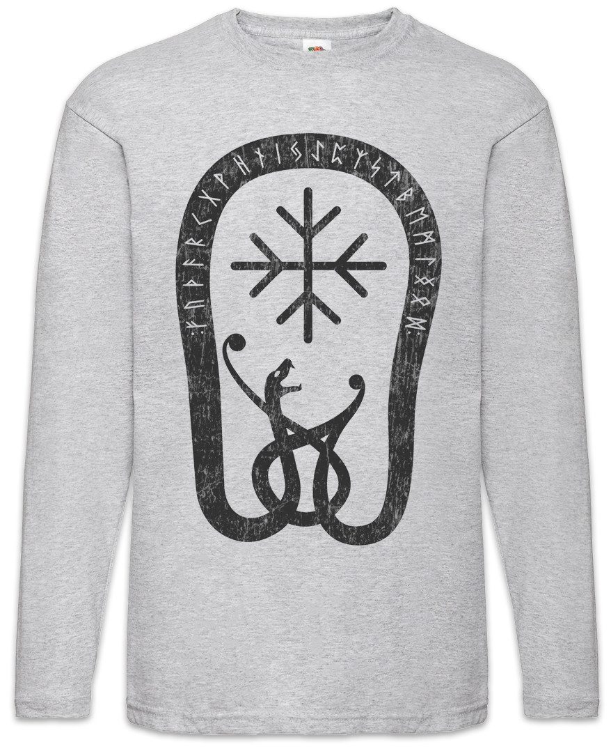 Langarmshirt Jörmungandr III Langarm T-Shirt Drache Drachen Vikings Wikinger Prost